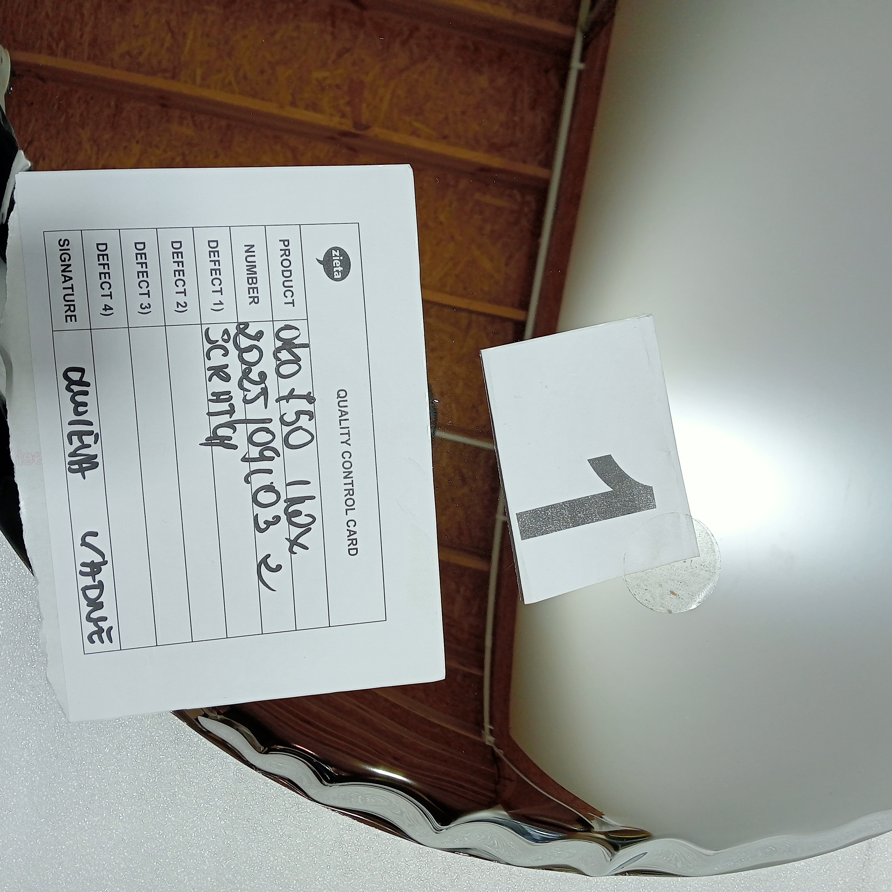 OKO Spiegel 750 Inox Poliert Edelstahl Silber