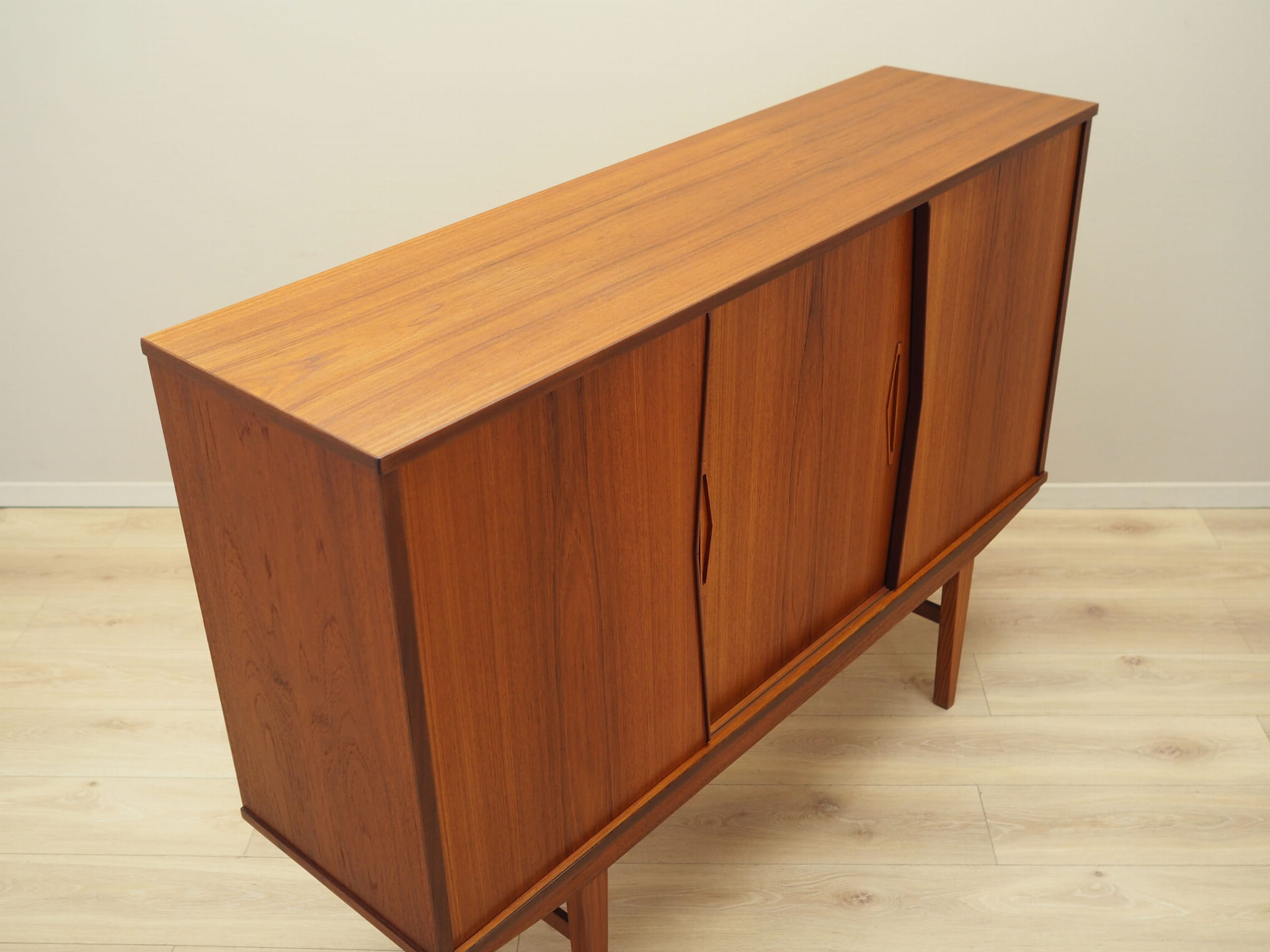 Highboard Holz Braun 1970er Jahre