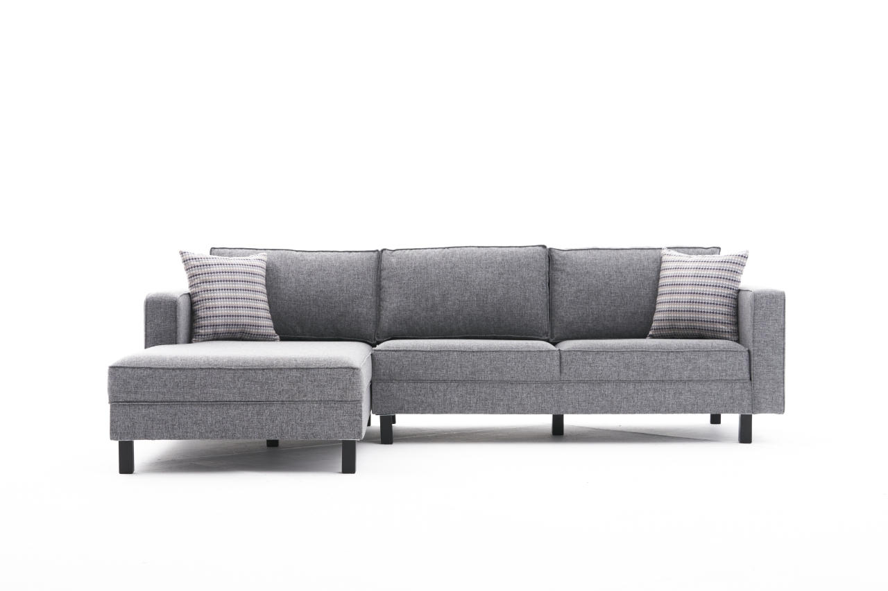 Kale Sofa Chaise Lounge Left Grey