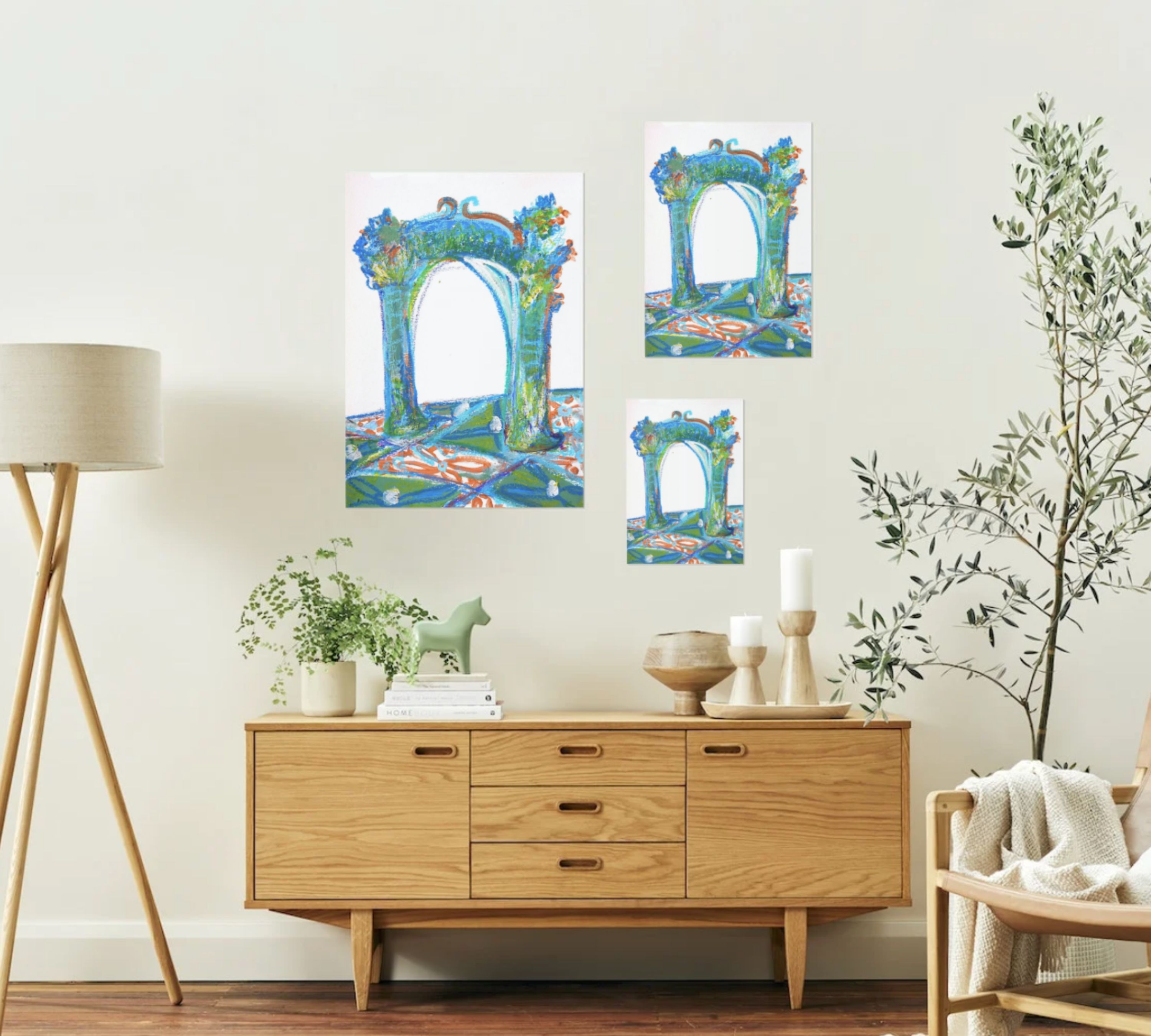 El Umbral Art printMulticolor