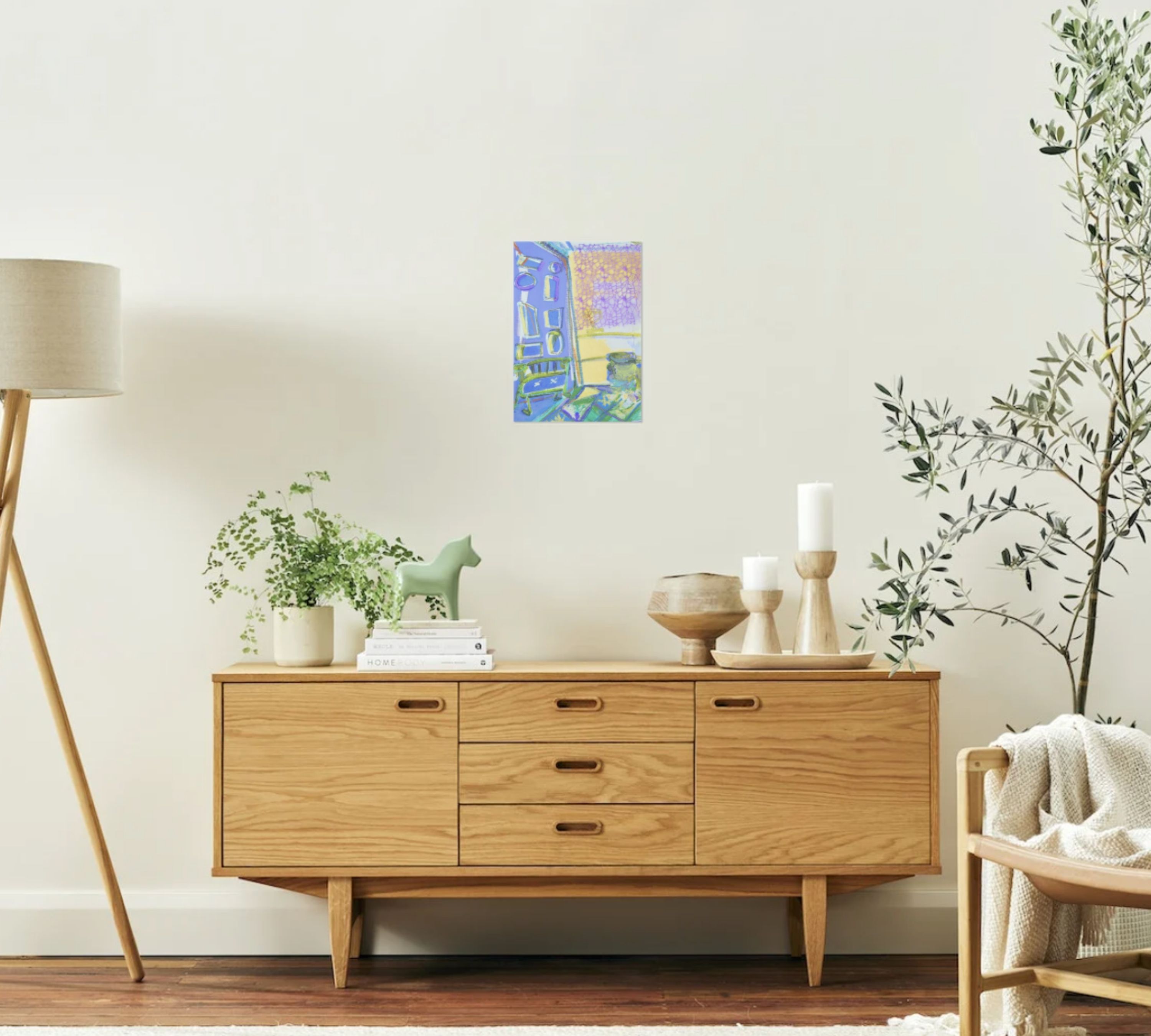 La Sala Azzurra Kunstdruck Mehrfarbig