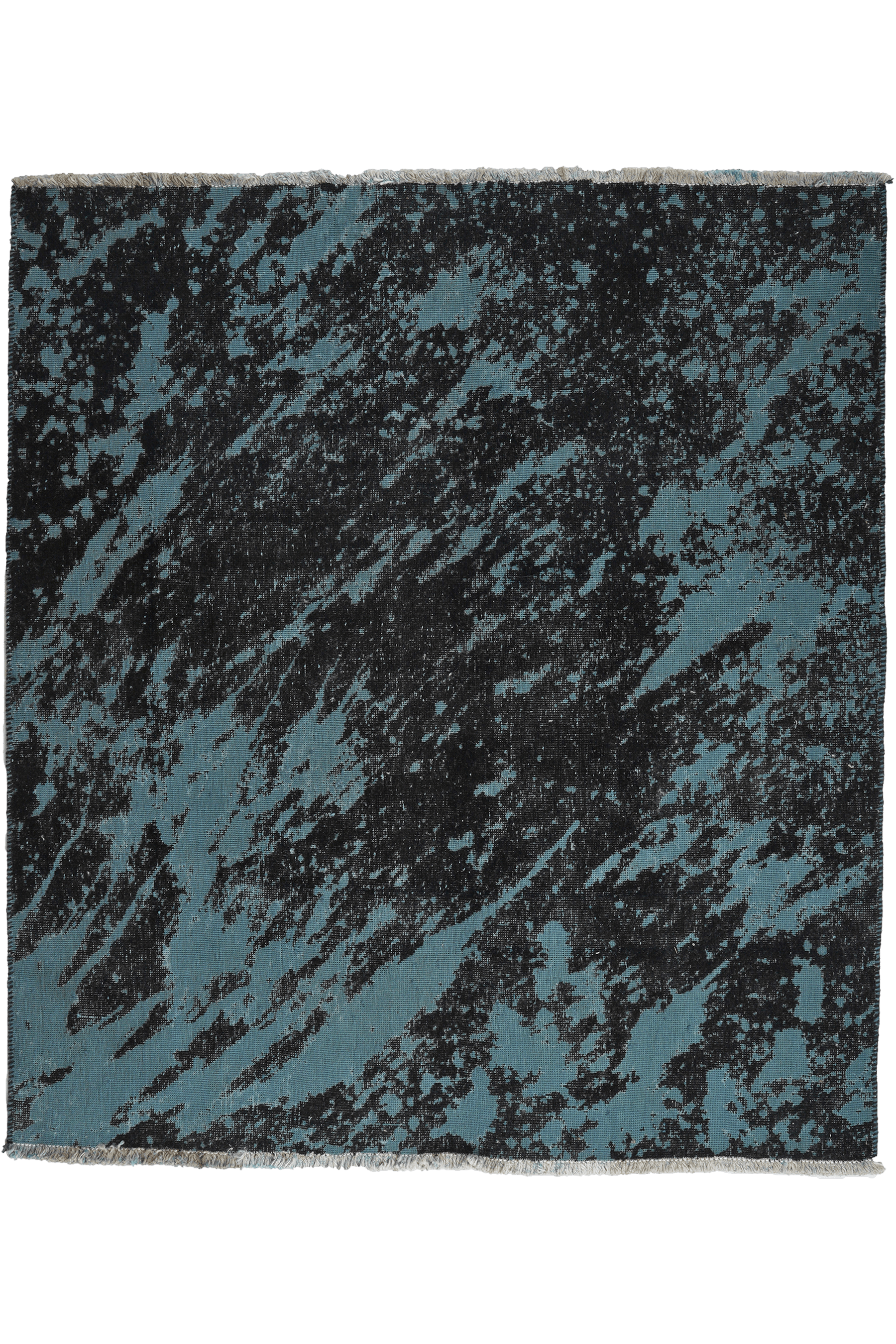 Vintage rug wool multicolored