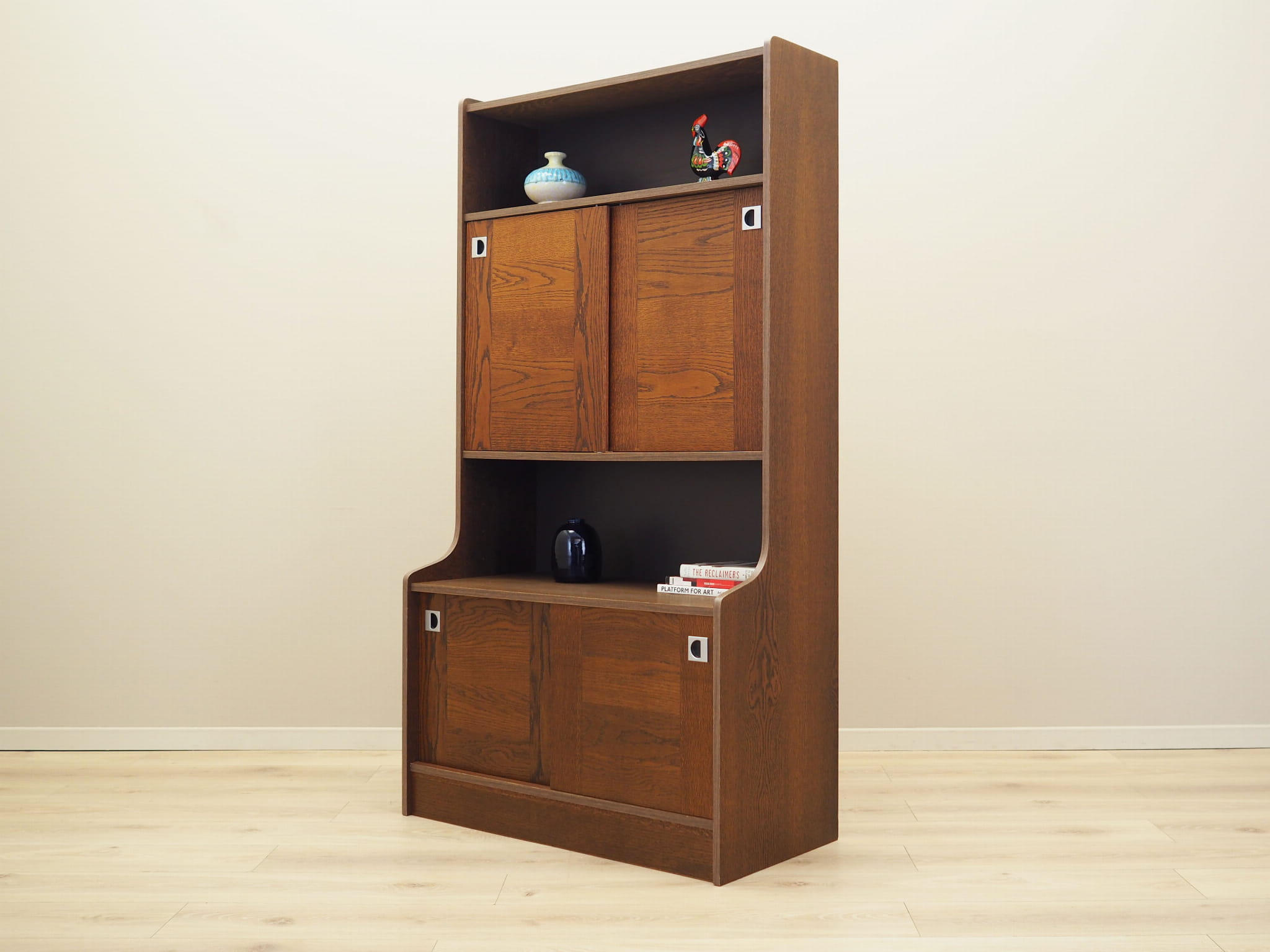 Bookshelf Wood Brown 1970s