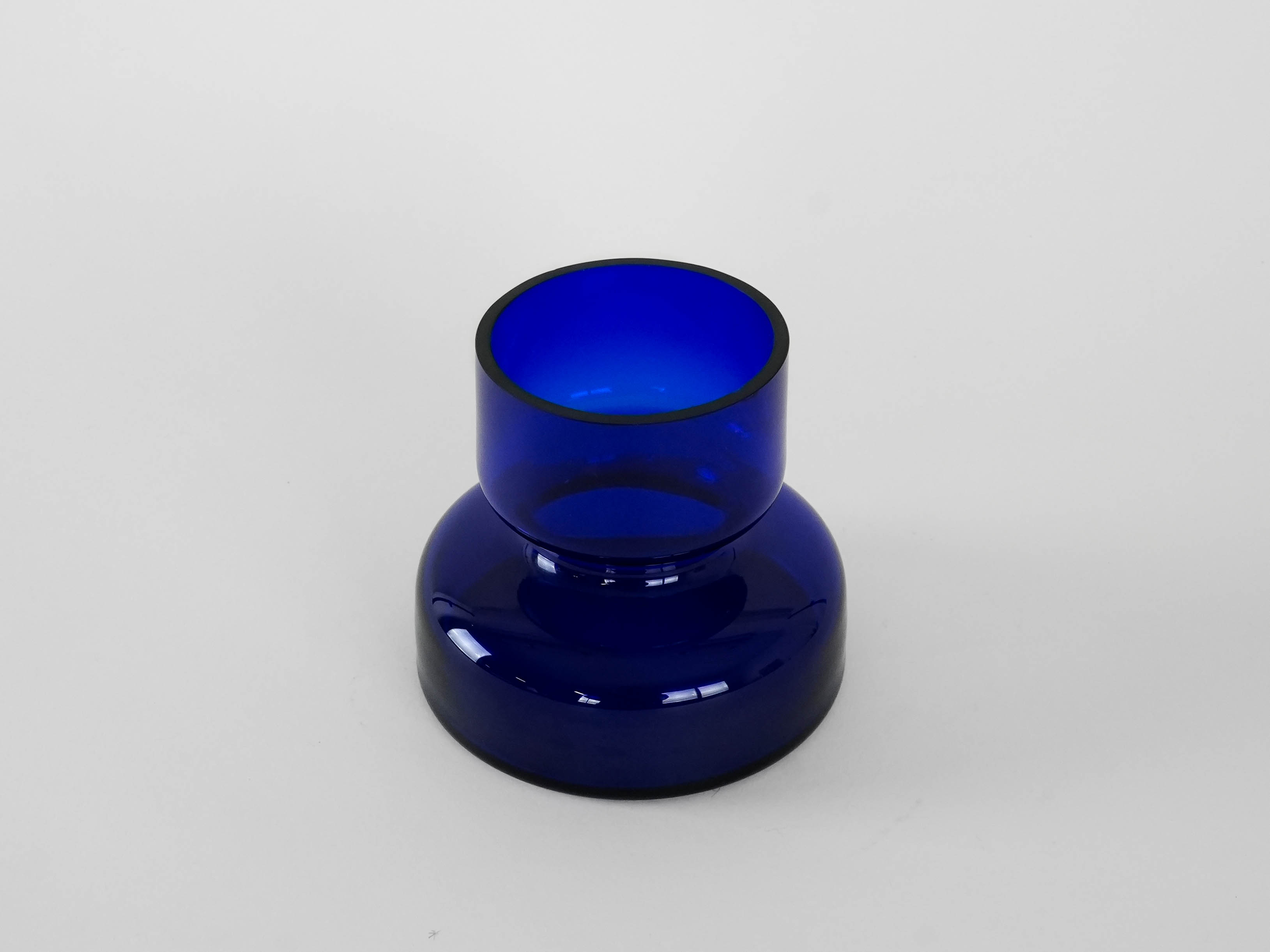 Kobaltvase Blau 1970er Jahre