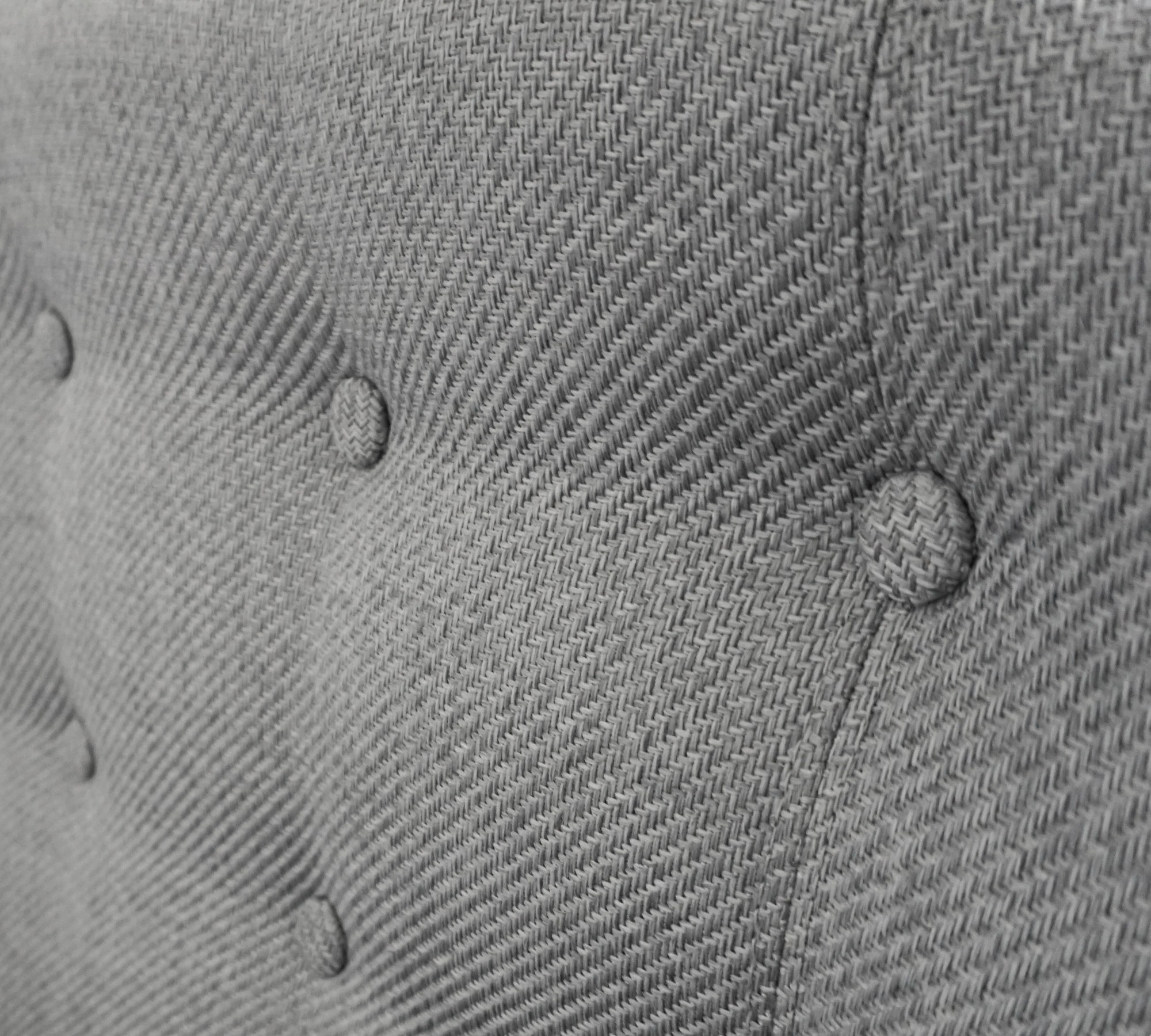 Ritchie Sofa 3-Sitzer Chesterfield-Stil Pearl Grey