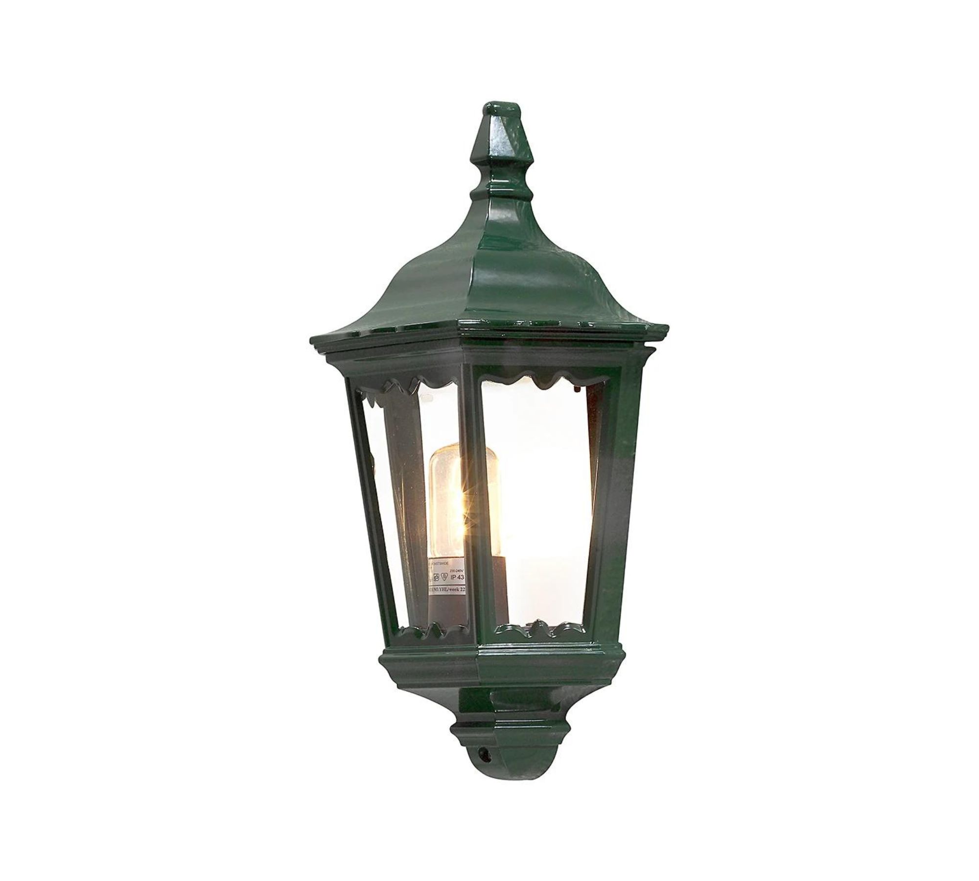Wandlampe 1-flammig Glas Aluminium
