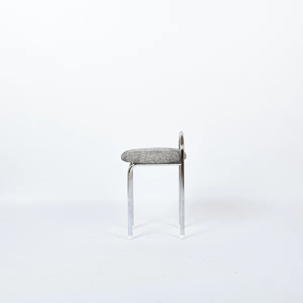 Eron Werzalit Hocker Metall Textil Grau