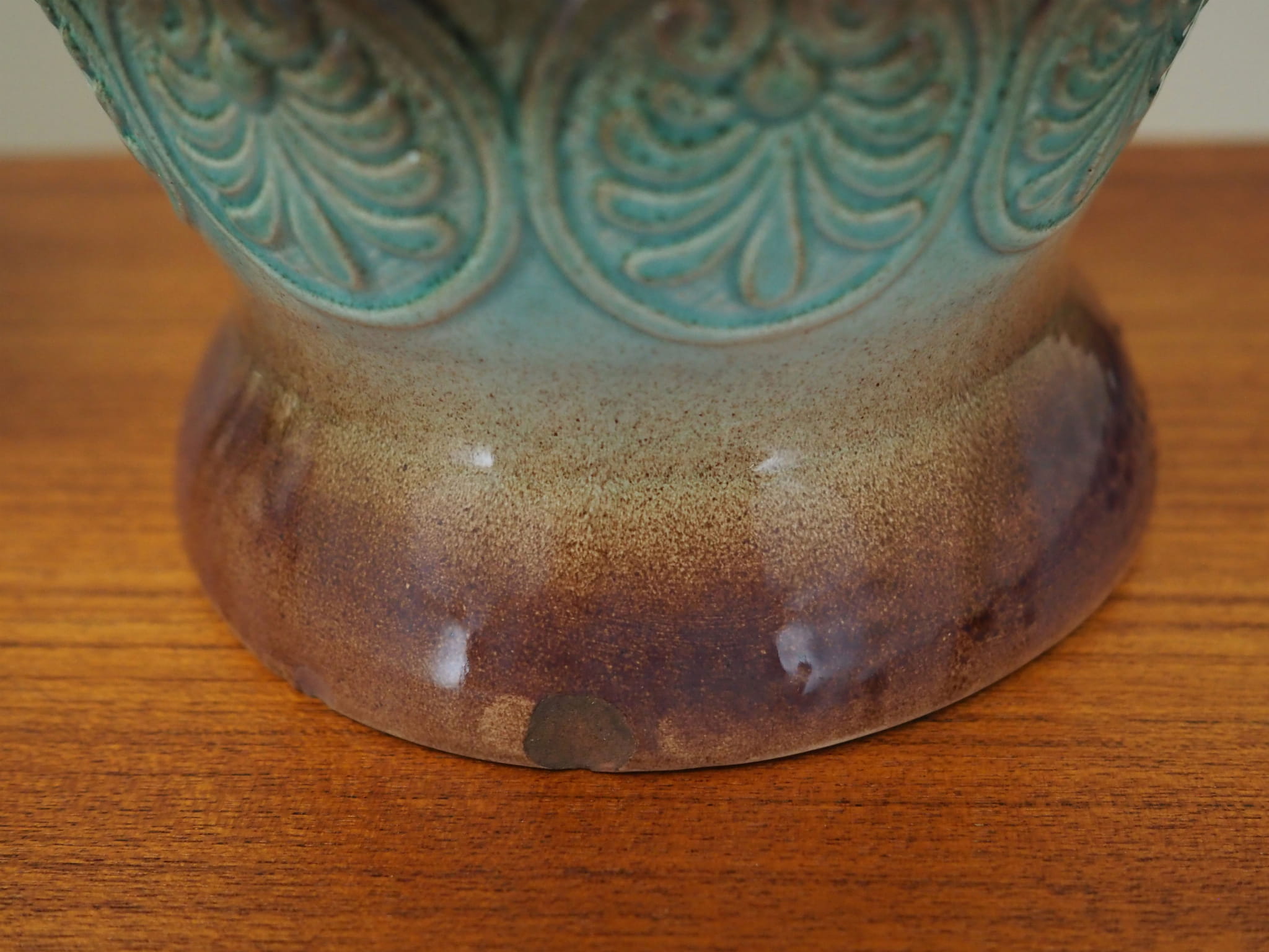 Vintage ceramic lamp, multicolored, 1970s