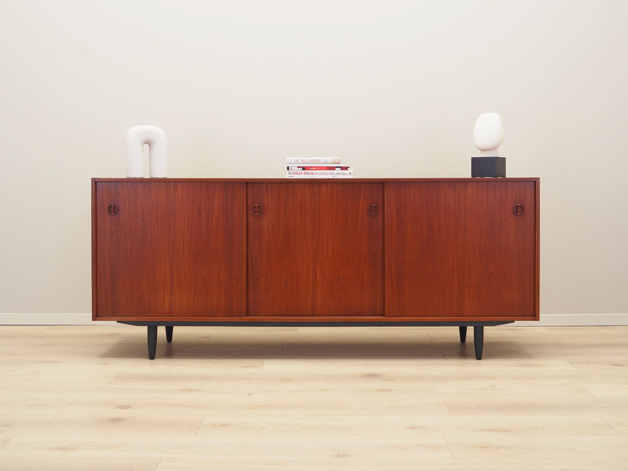 Vintage Sideboard Teakholz Braun 1970er Jahre