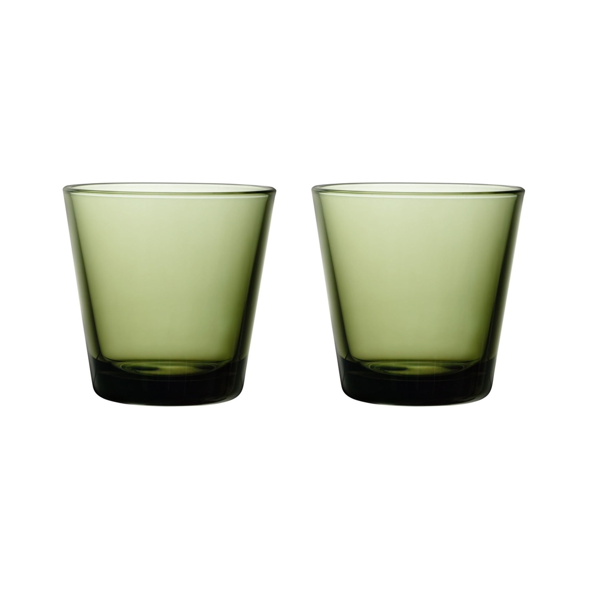 2x Kartio Glas Grün 0,2 L