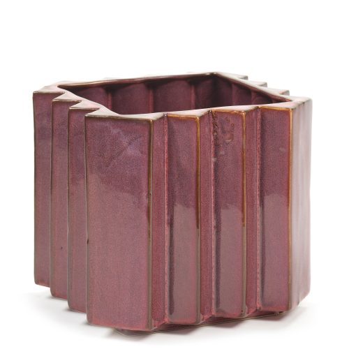 ZickZack Blumentopf Brombeer