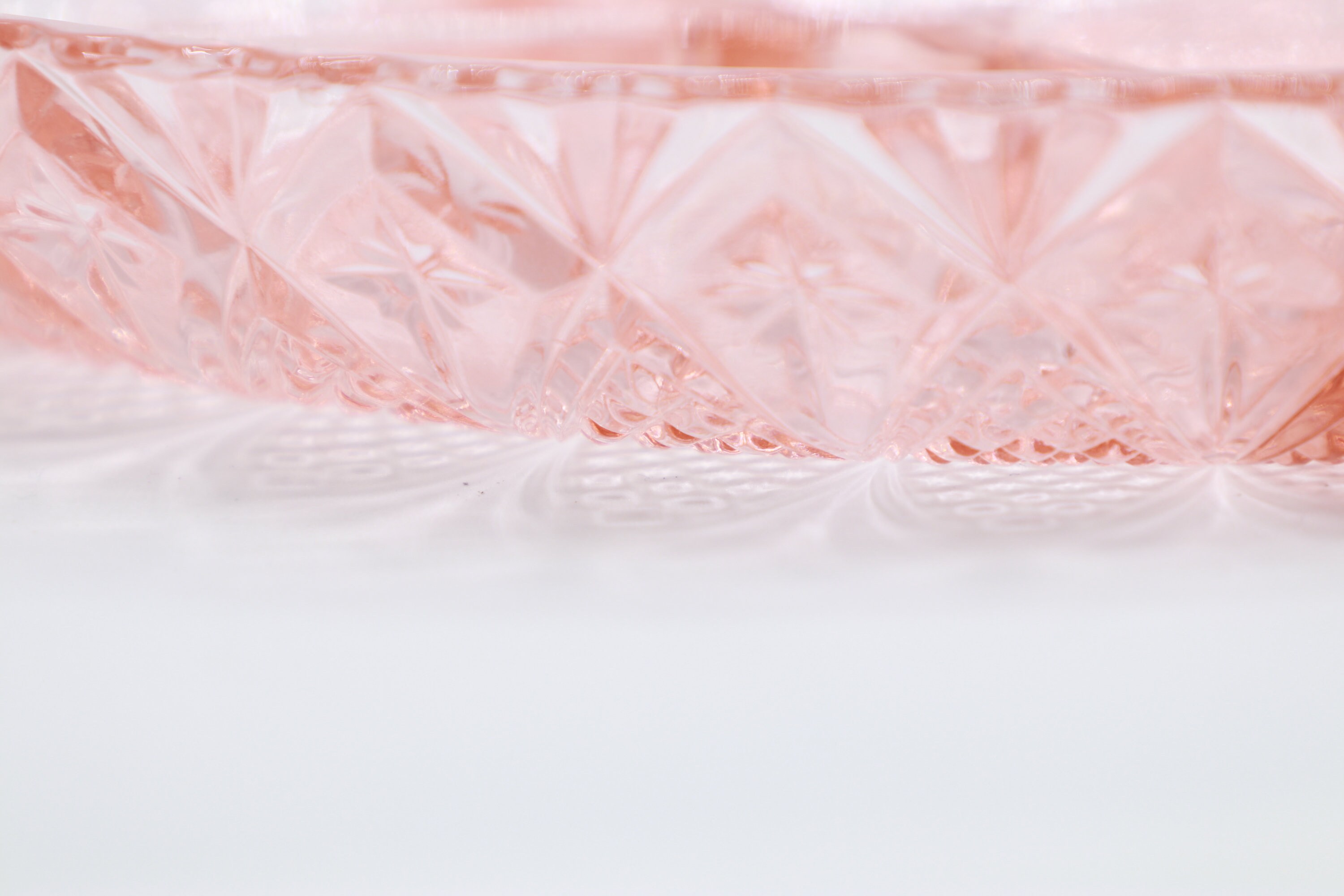 Vintage Art Deco Plate Pressed Glass 1930s