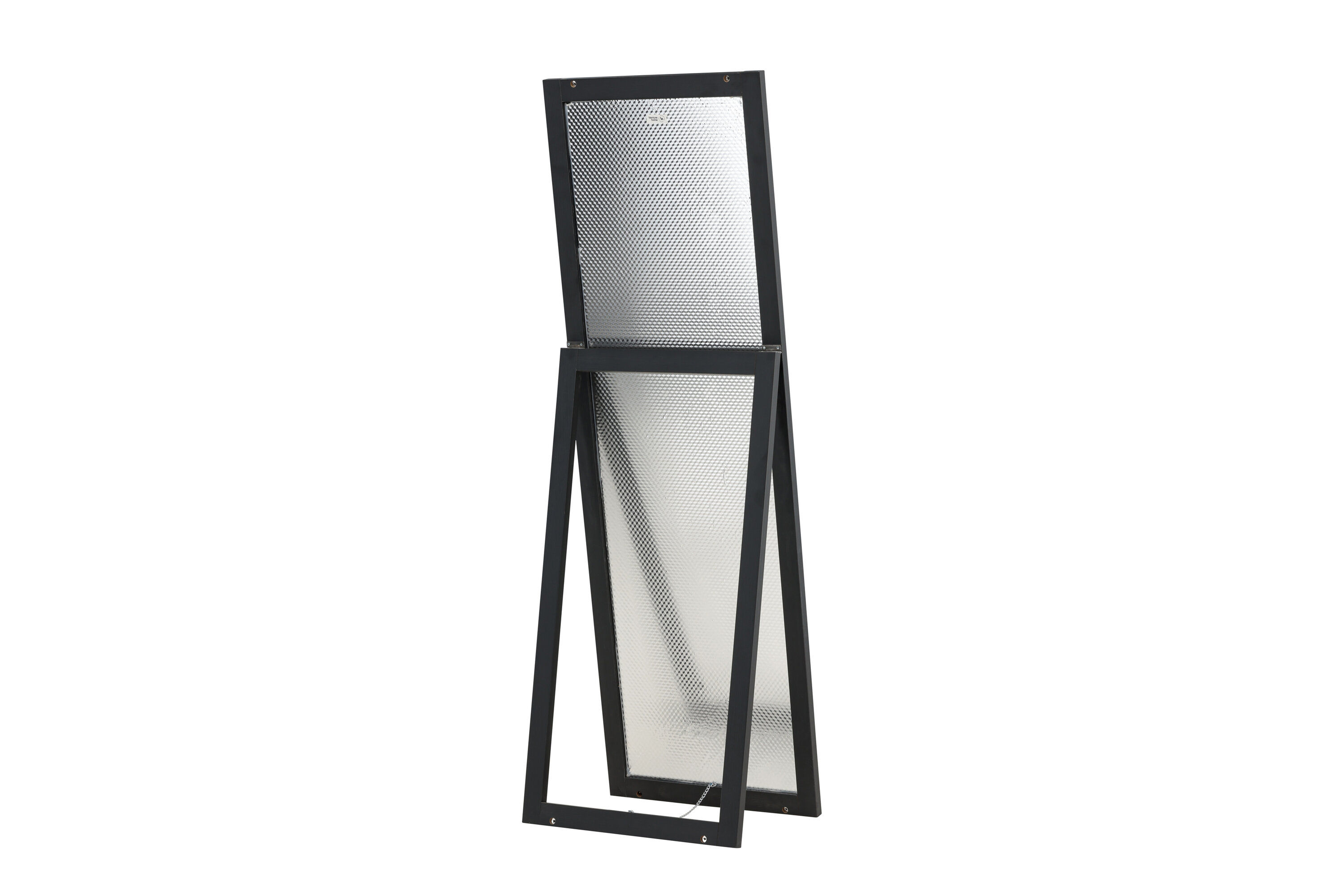 Sebring Mirror Wood Glass Black 55x170cm