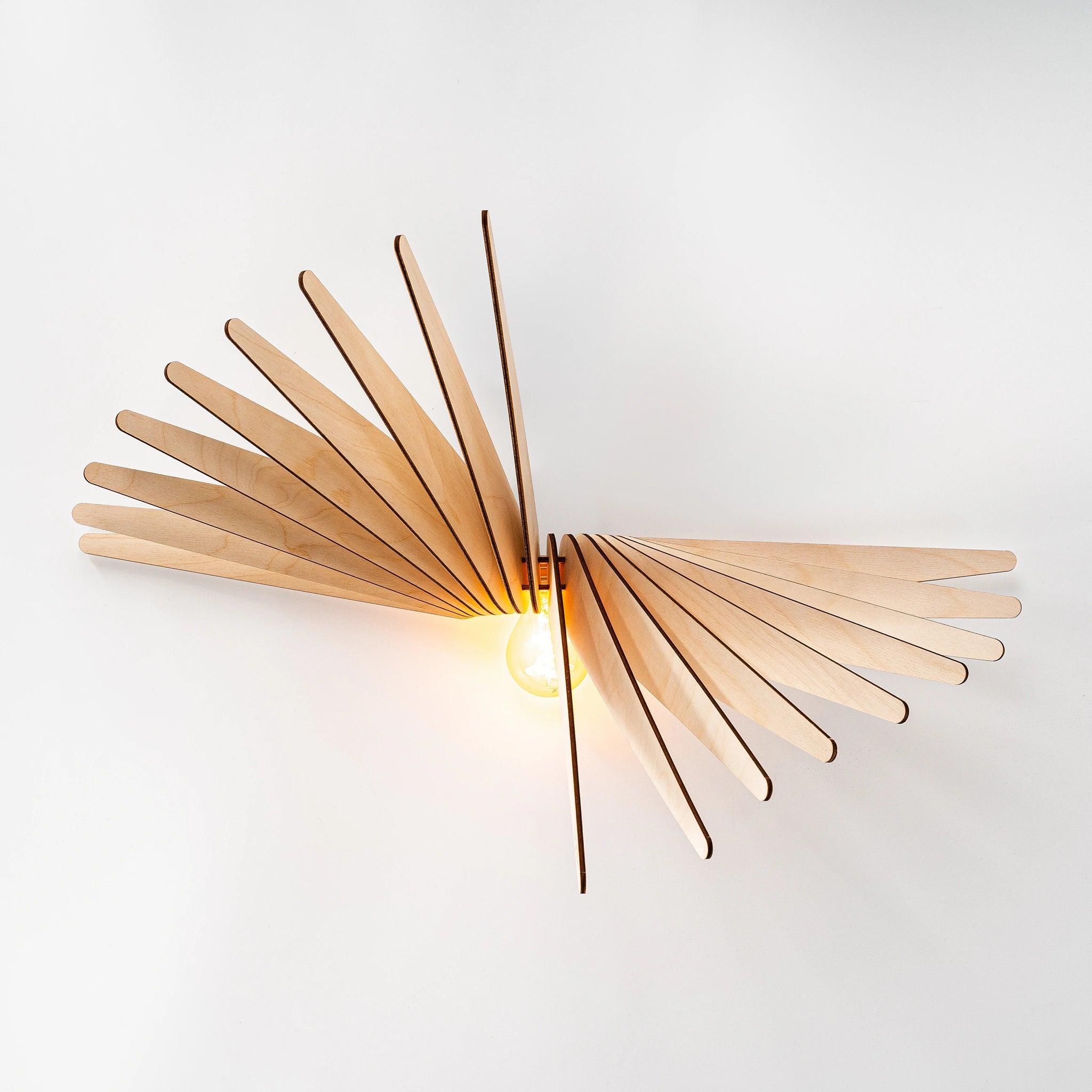 Albatros Wandlampe Holz