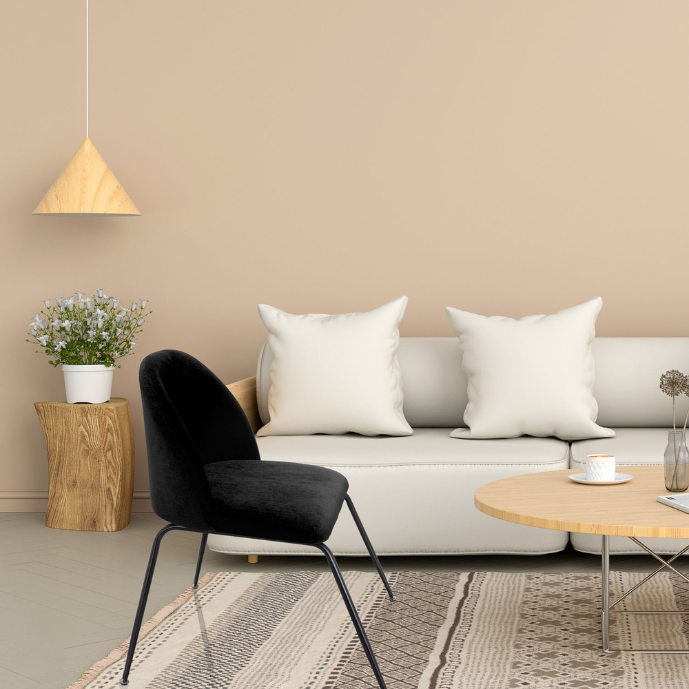 VELVO Sedia Tessuto Nero