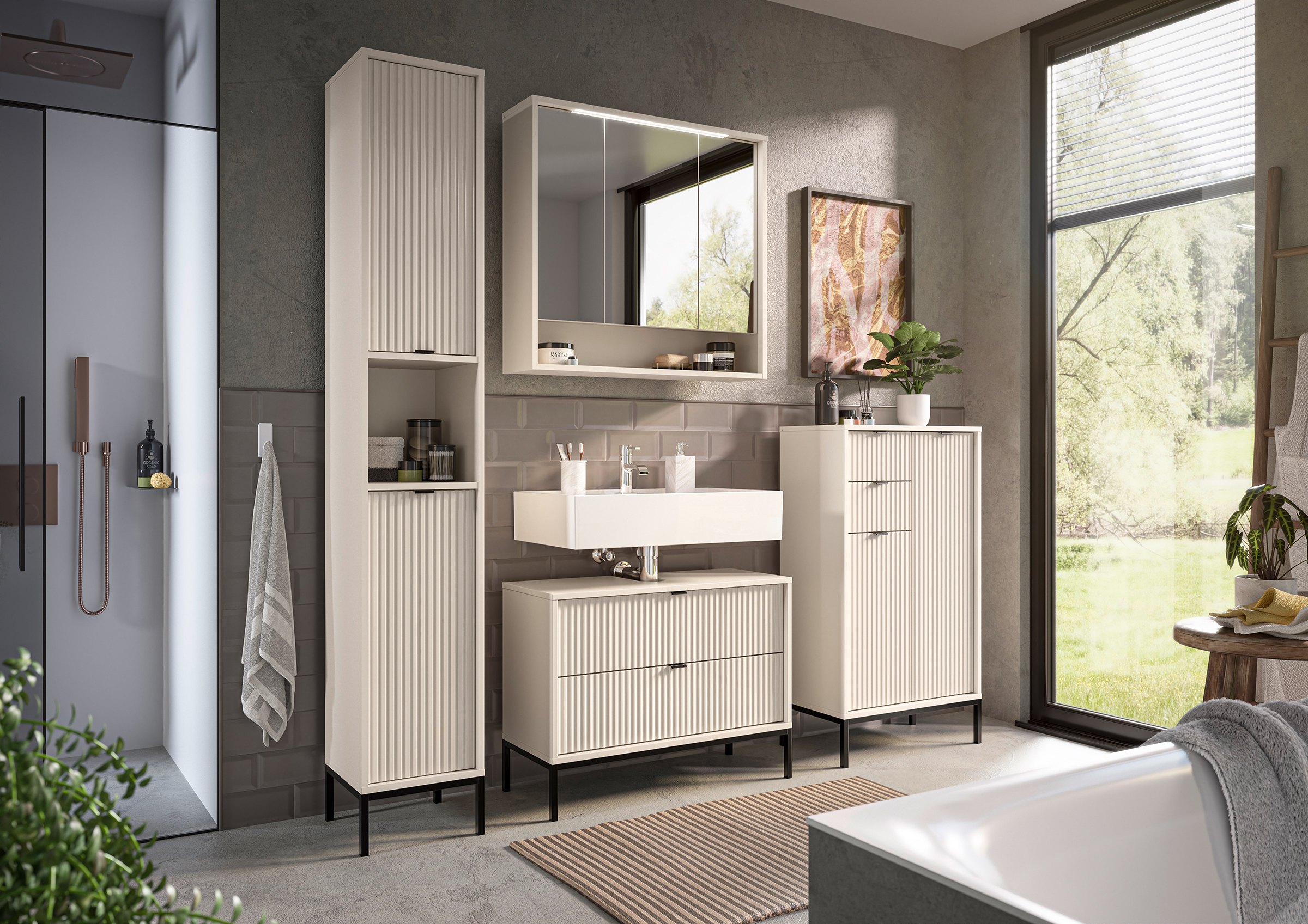 Vanity unit Juvara Cashmere 80cm