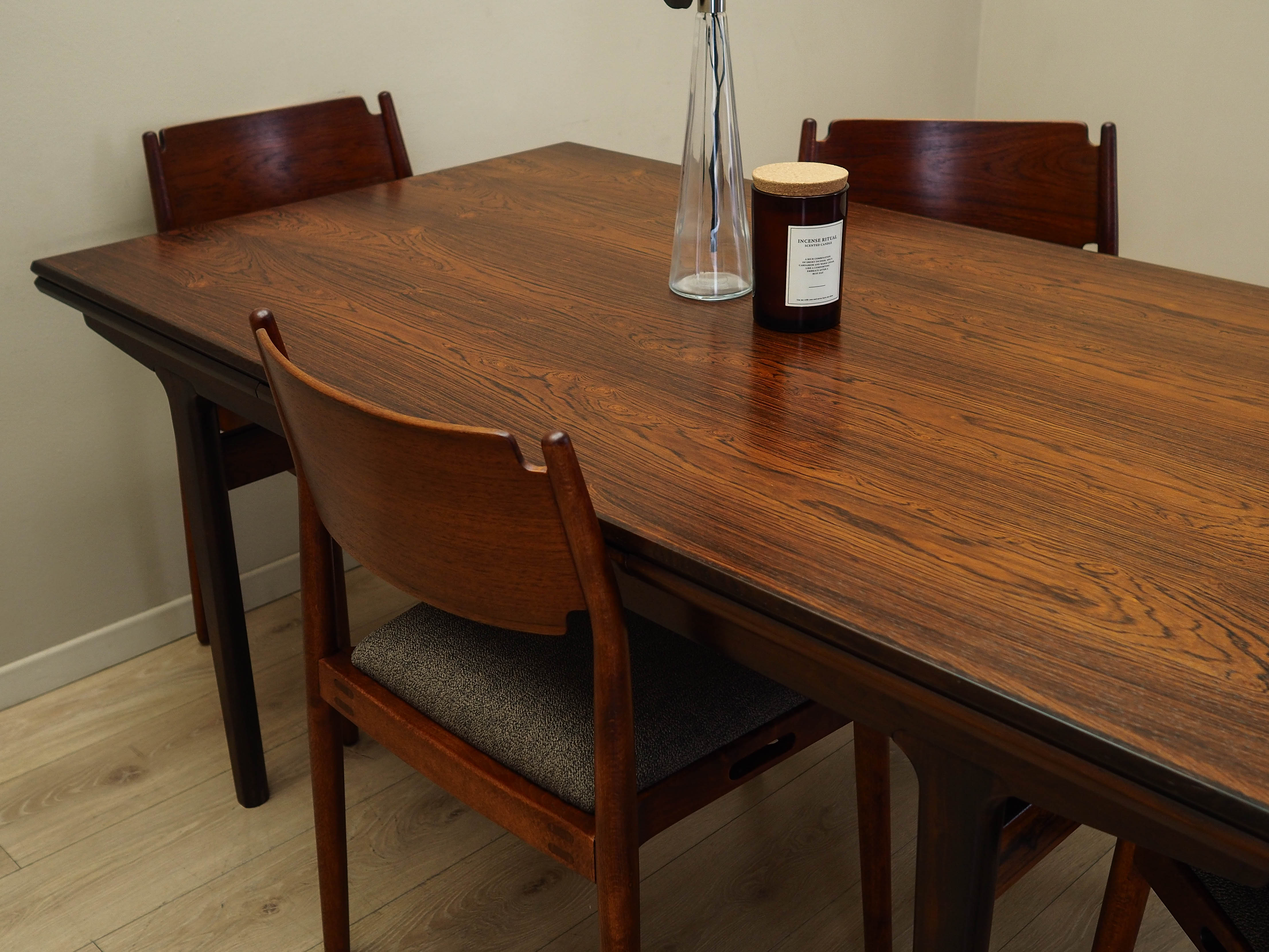 4x Stuhl-Set Holz Braun 1970er Jahre