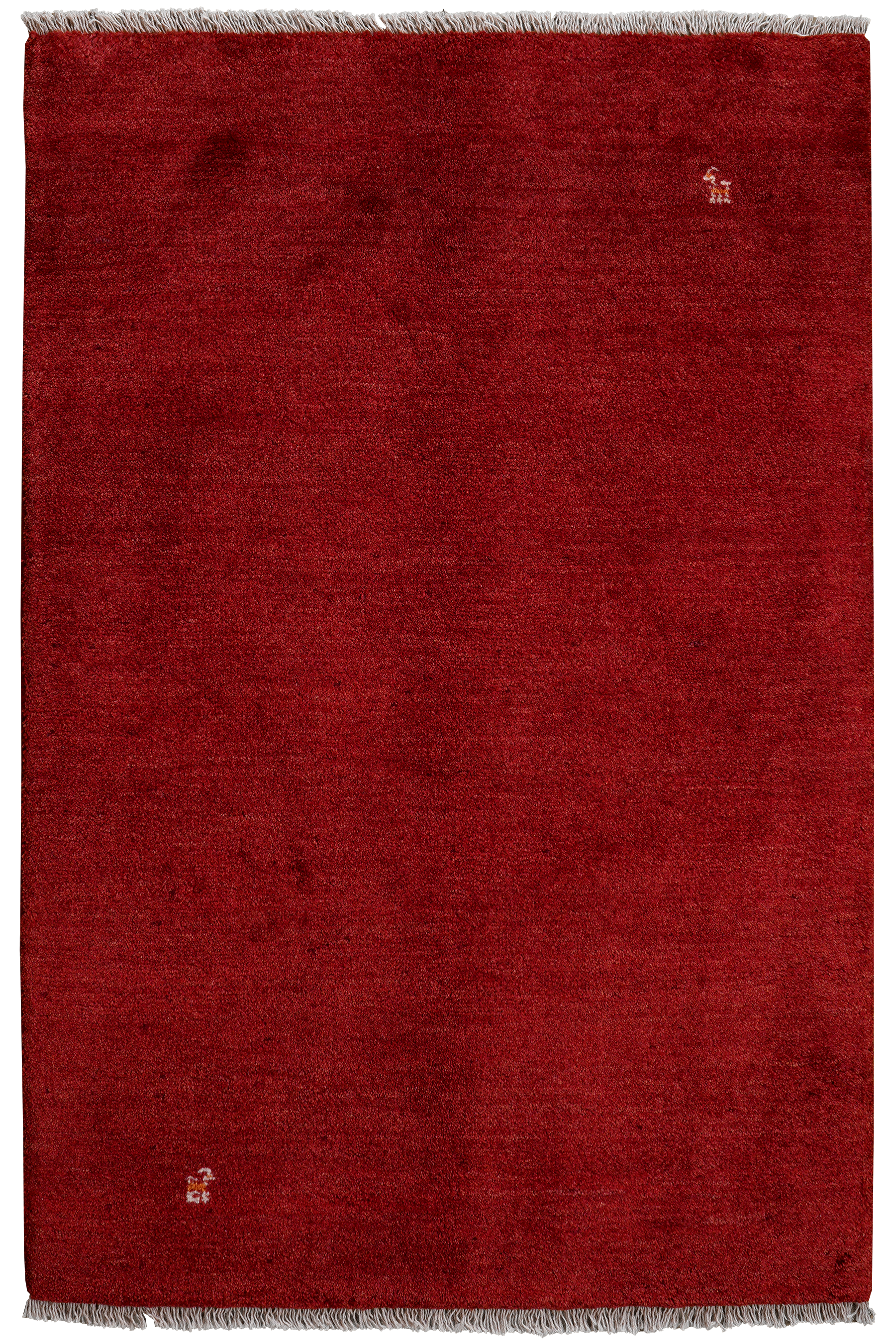 Gabbeh Teppich Wolle Rot