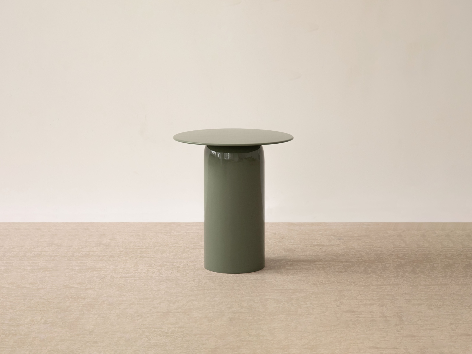 Clementin Beistelltisch Metall Grün 45x45 cm