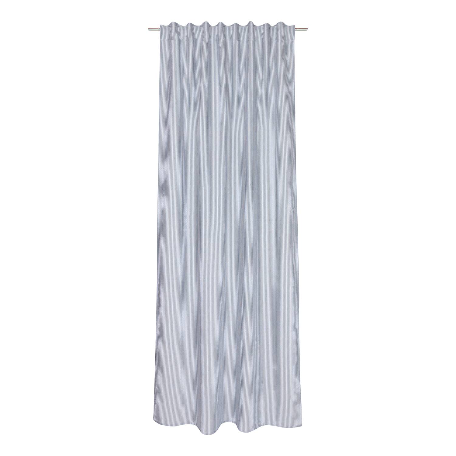 Fertiggardine Pin Stripe Polyester Marineblau