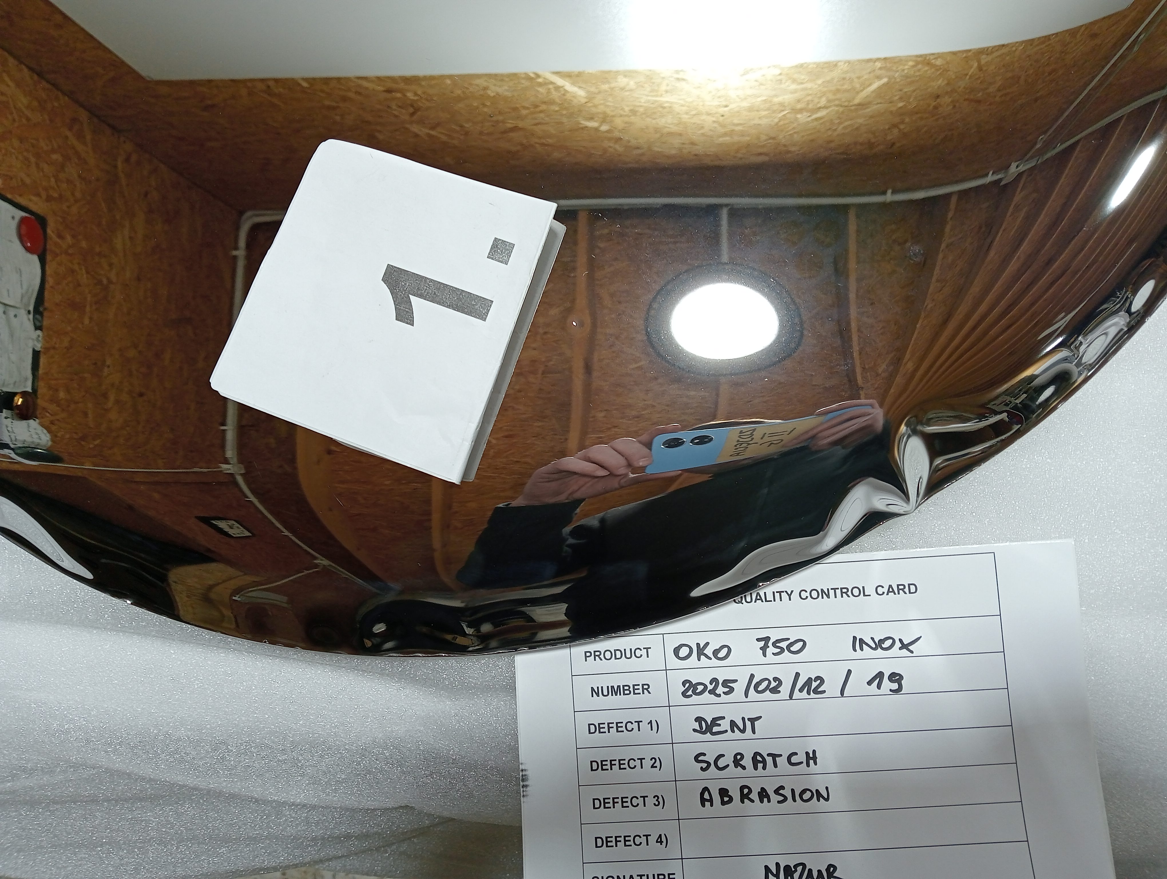 OKO Spiegel 750 Inox Poliert Edelstahl Silber