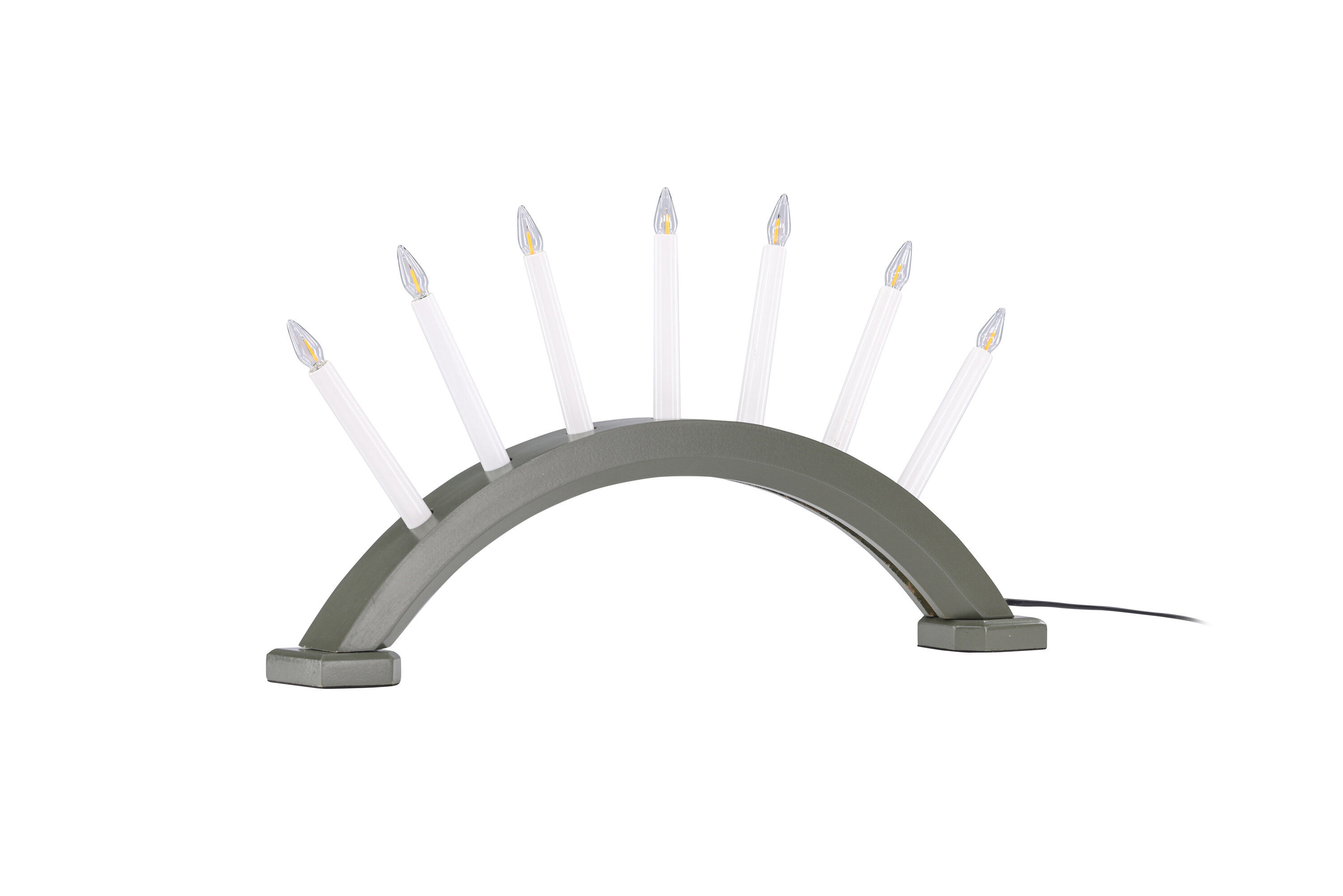 Kebnekaise Tischlampe Kiefernholz Grün Weiß