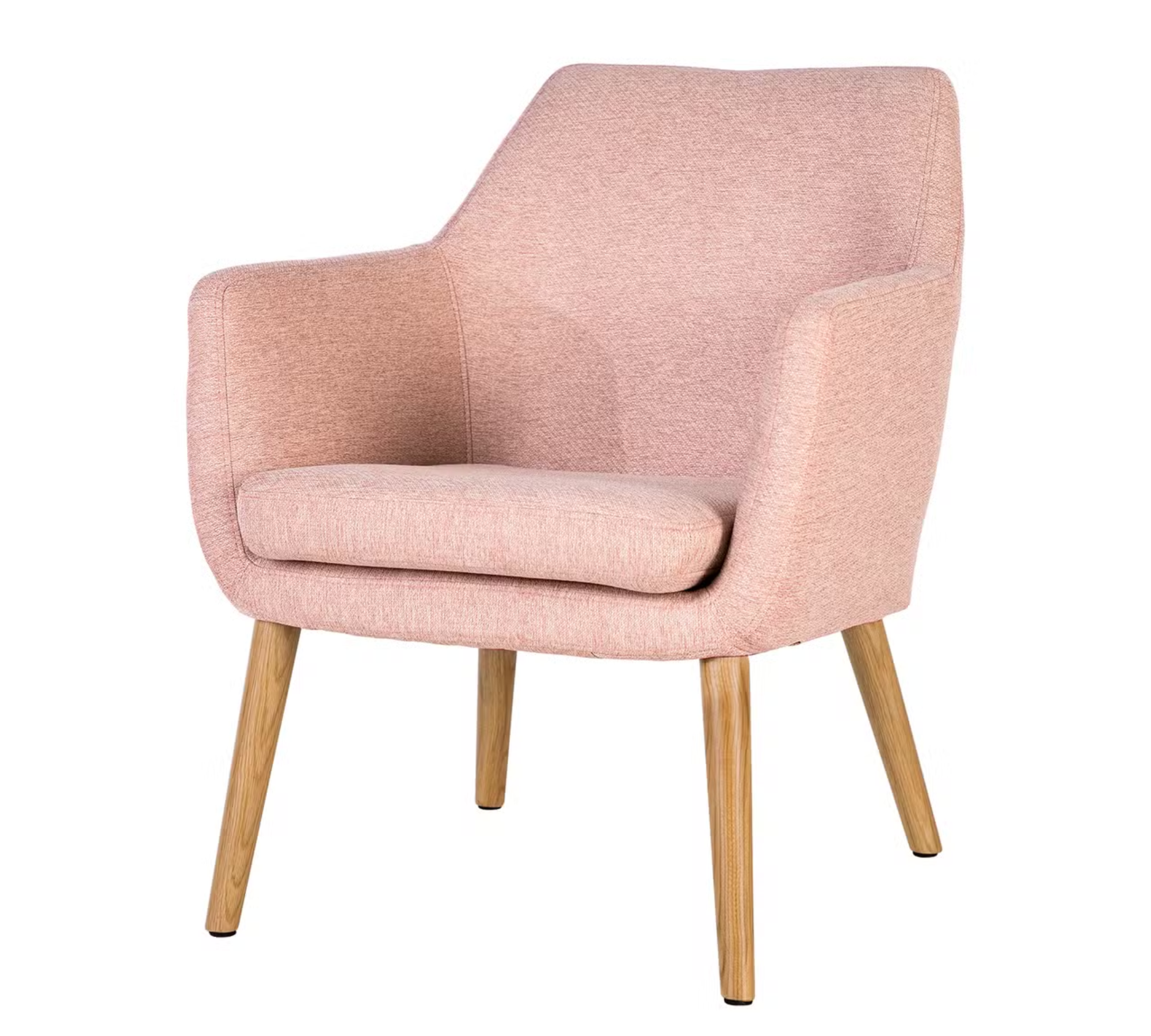 Loungesessel Webstoff Stefka Rosa
