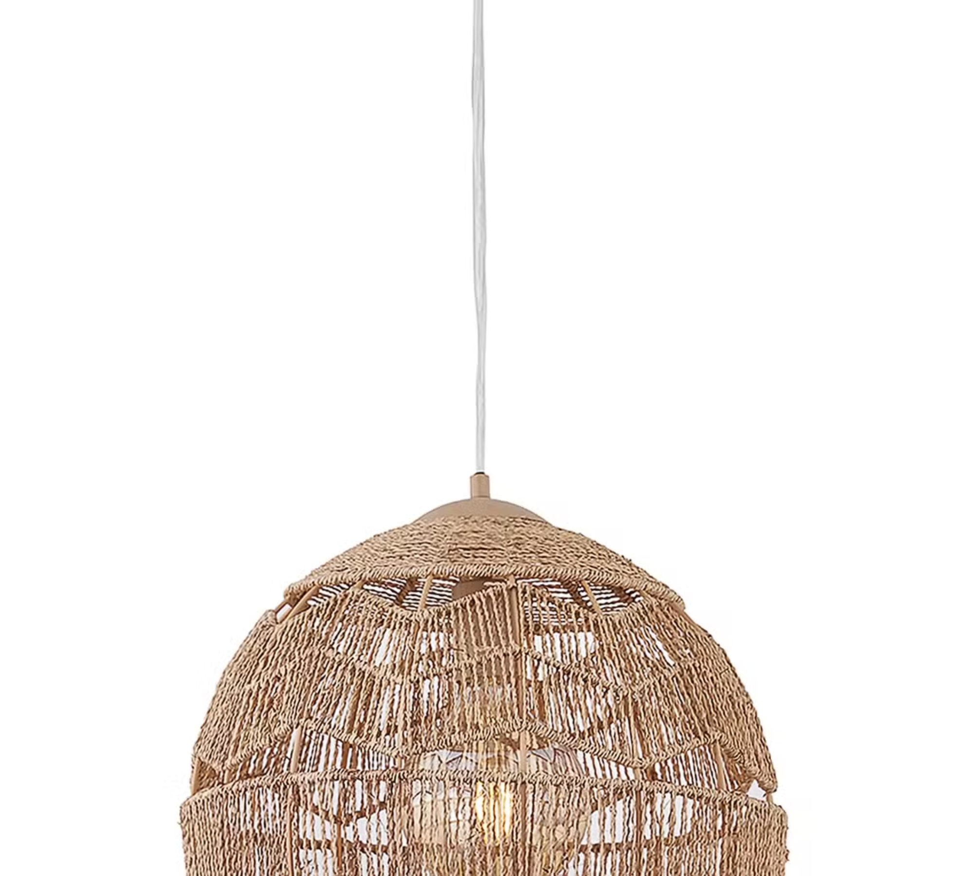 Pendant light 1-light linen iron