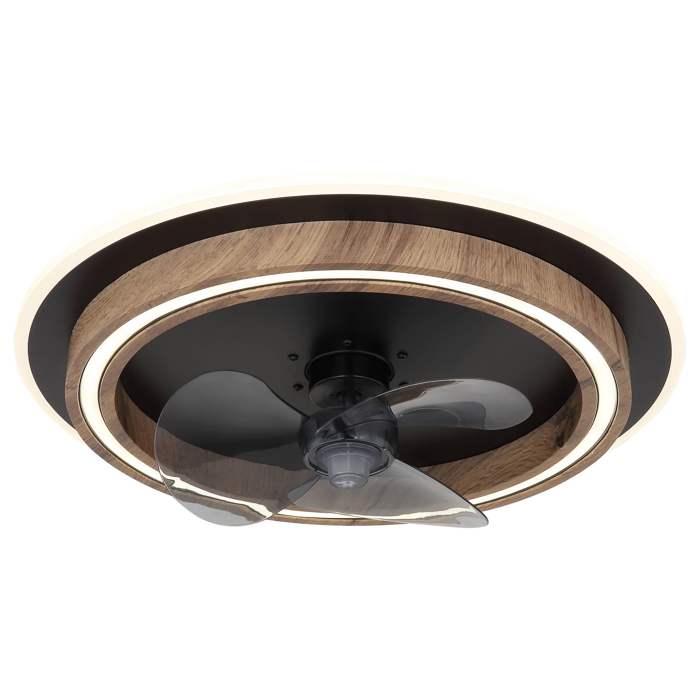 Bozan LED-Deckenventilator Acrylglas Eisen 1-Flammig