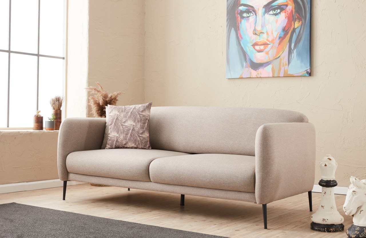 Venedik Sofa 3-Sitzer Creme