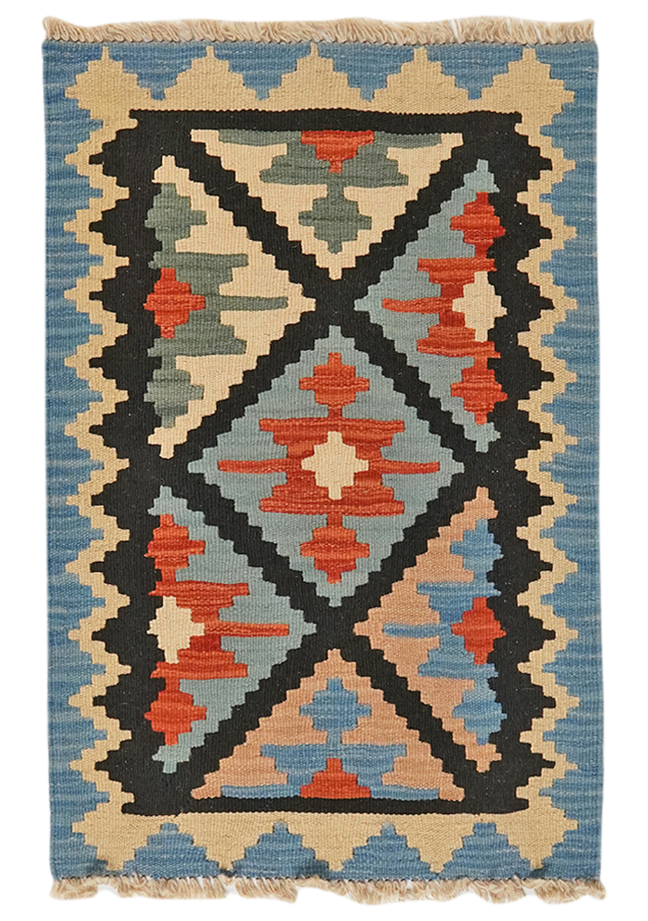 Kelim Gashgai Carpet Wool Multicolored