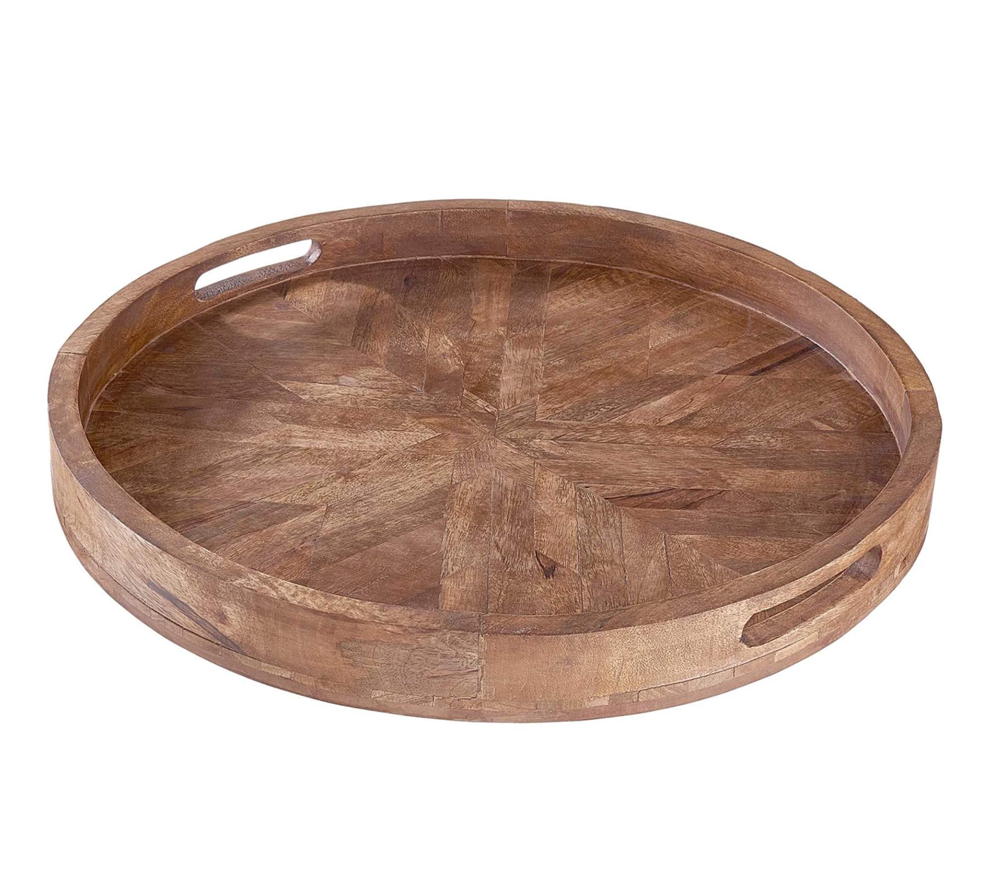 Tablett Mangoholz Braun 50 cm