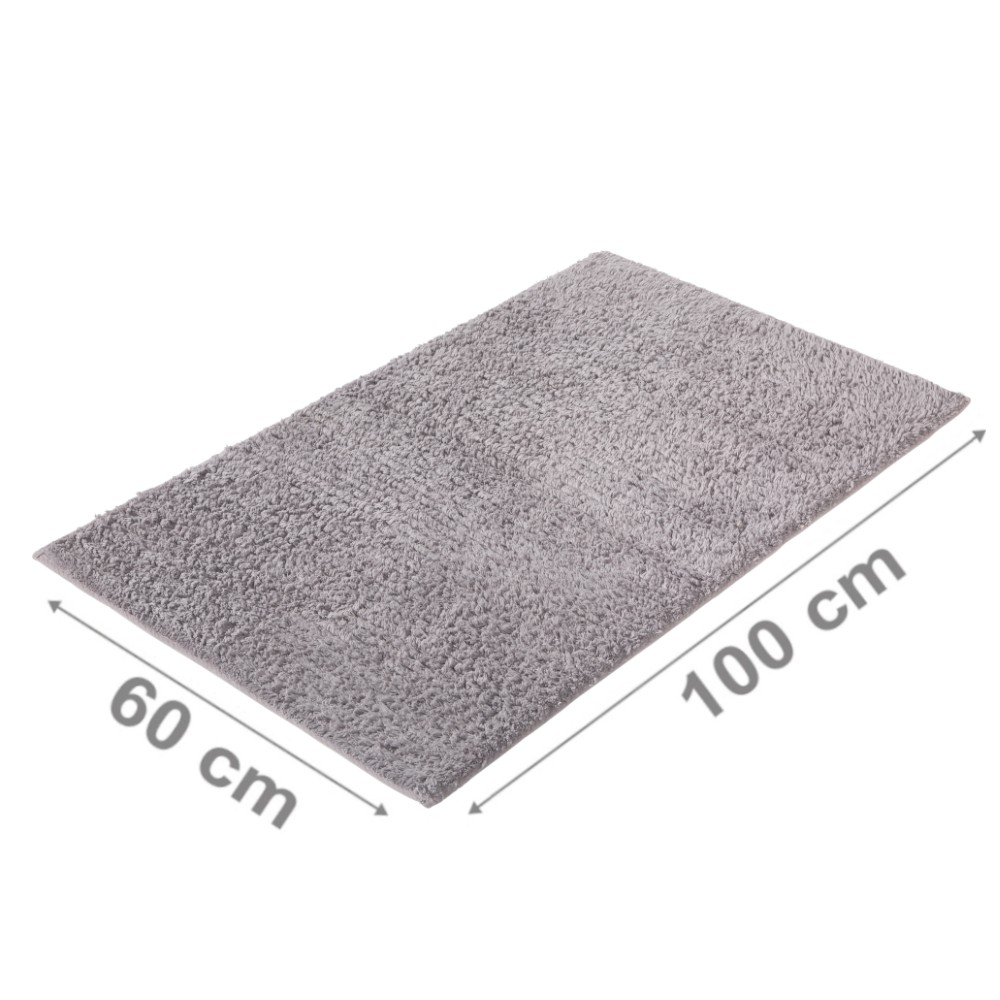 Badematte aus Baumwolle Grau Öko-Tex Standard 100