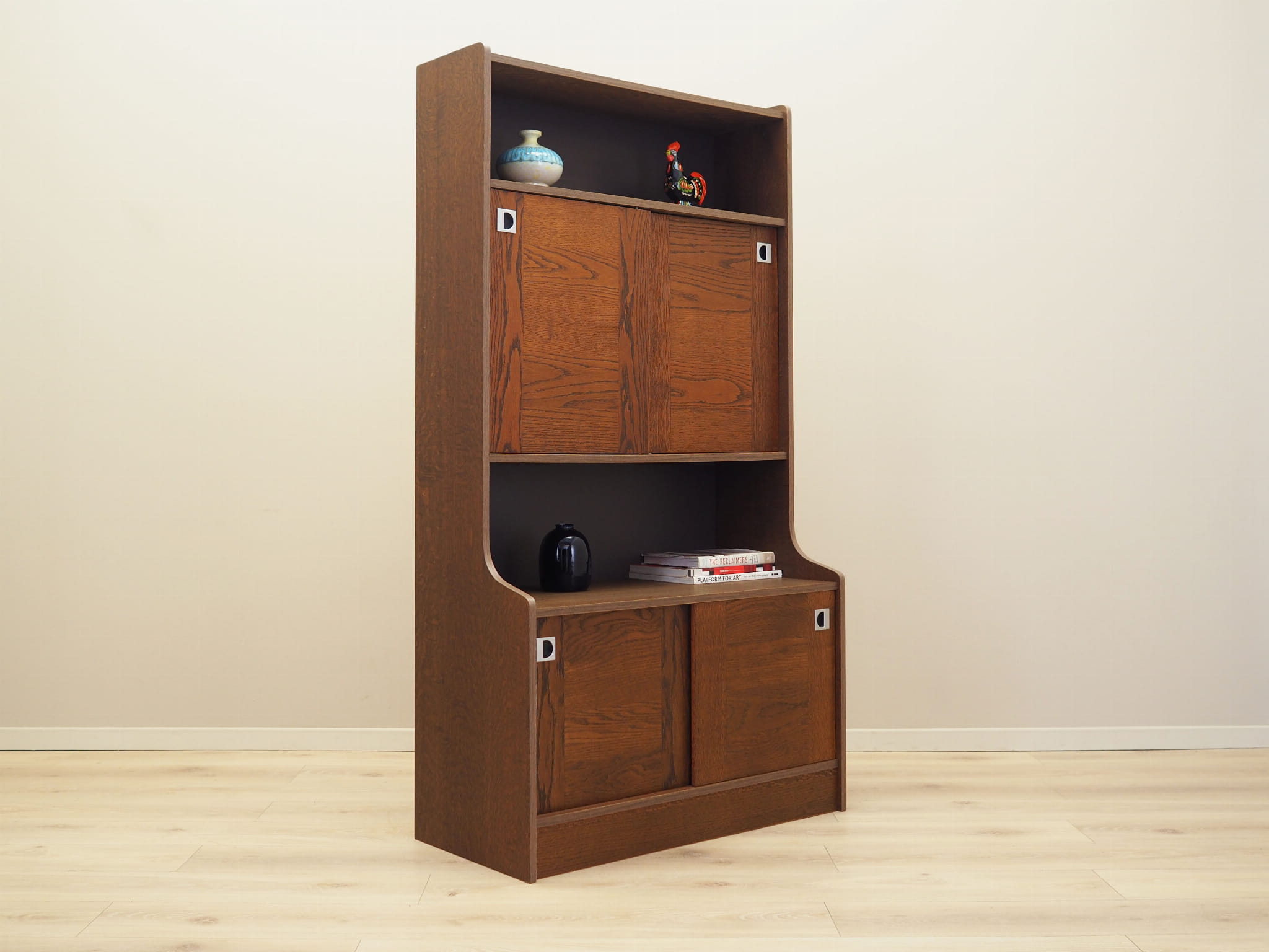Bookshelf Wood Brown 1970s
