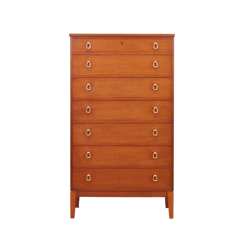 Vintage chest of drawers Mahogany Brown 1970s