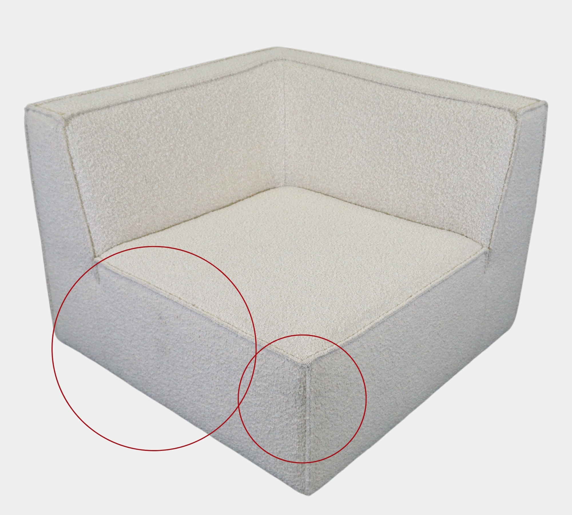 Dane 1-Sitzer Eckmodul Rechts Maya Cream