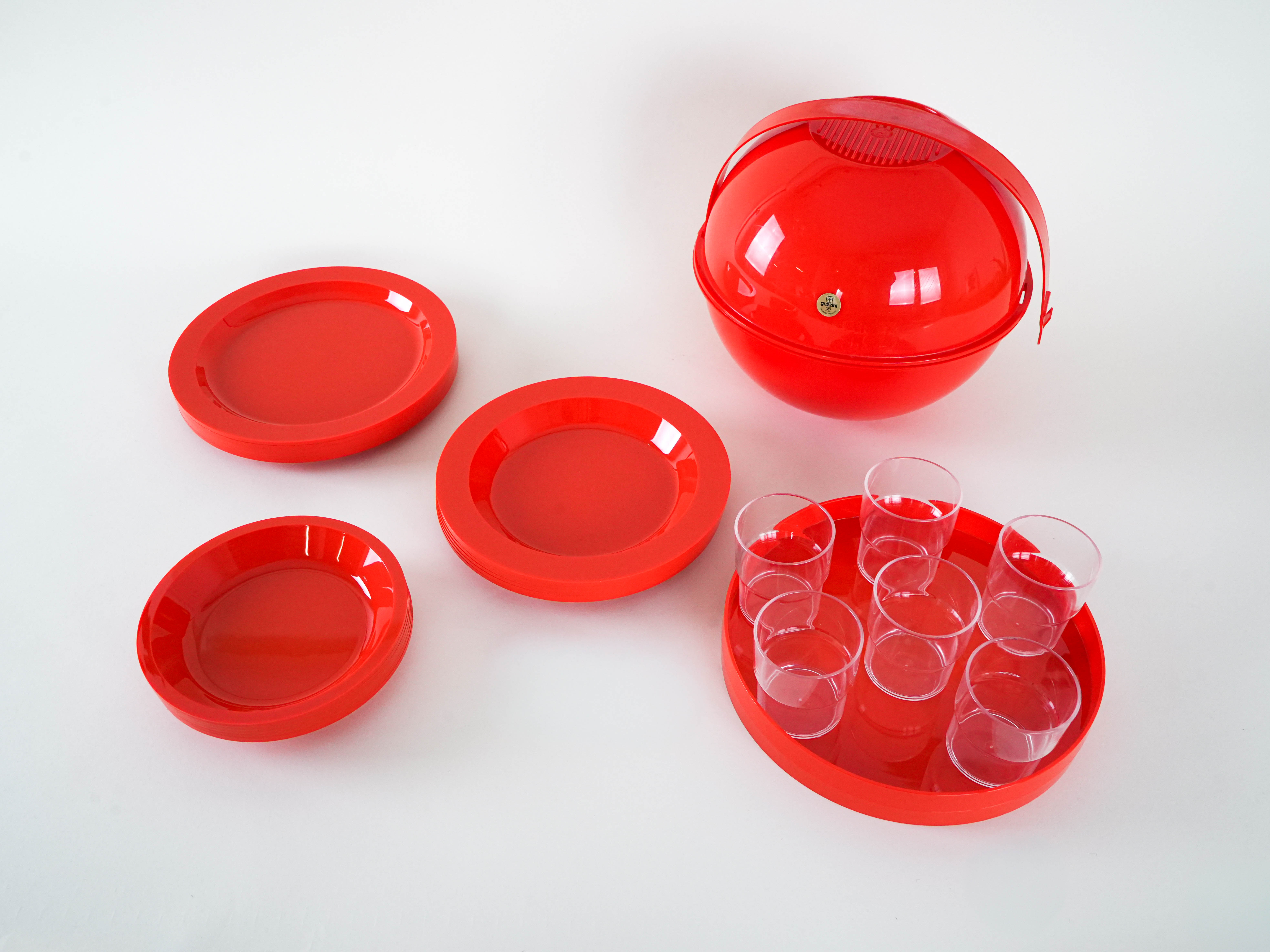 Picknick-Set Rot