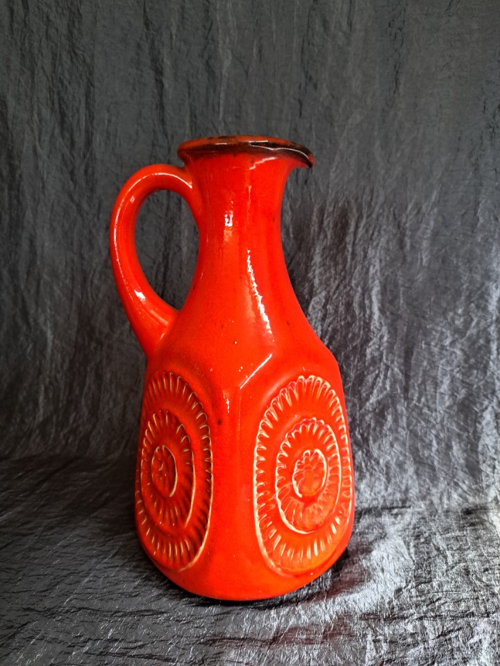 Vintage Bay Vase Keramik Orange