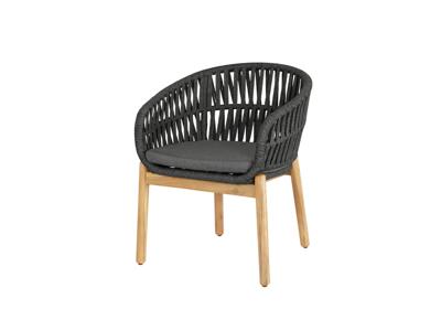 Sedia da giardino Jondal Poliestere Antracite 60x63,5x78 cm