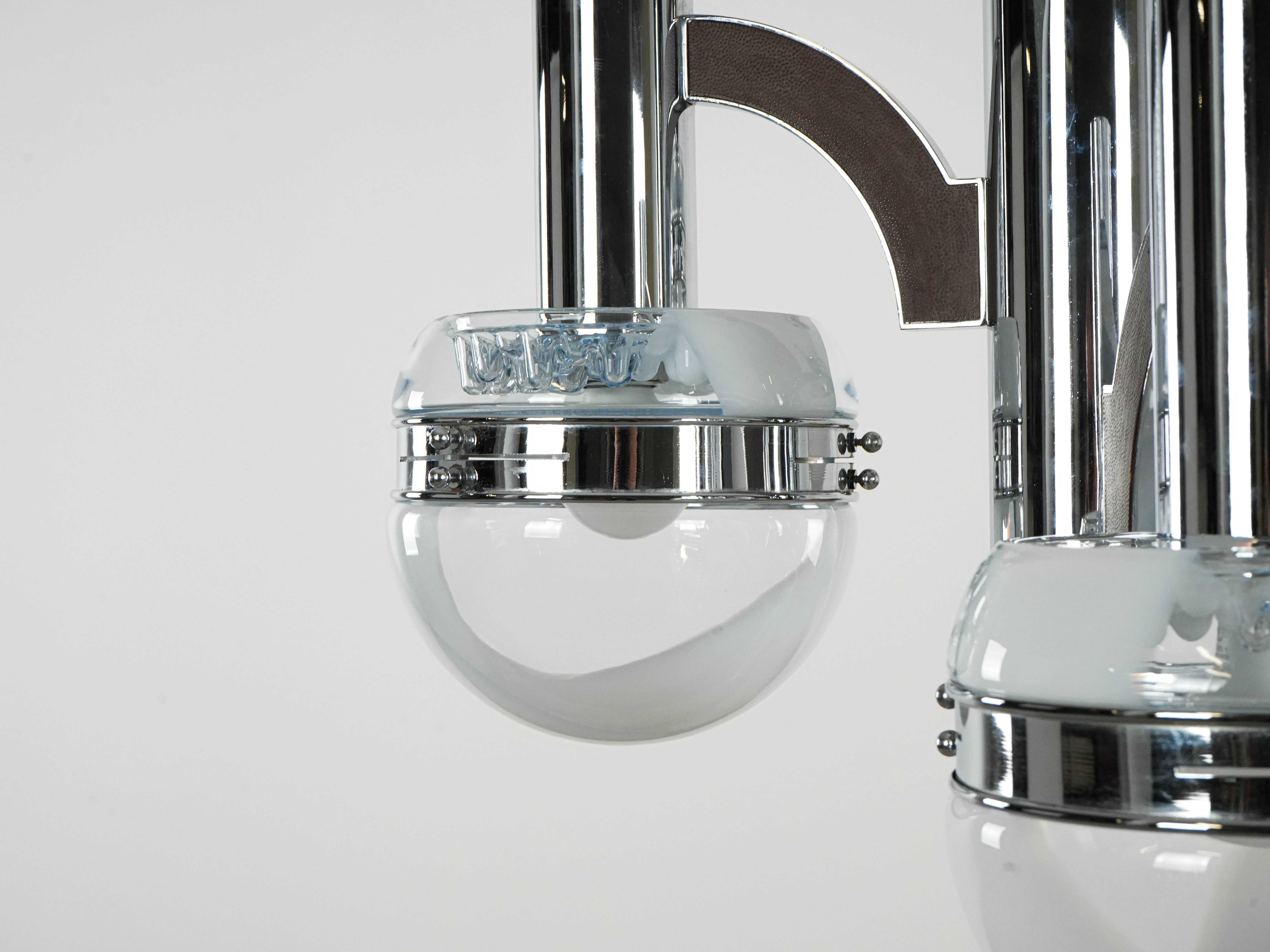 Space Age Kronleuchter Muranoglas 1970er Jahre