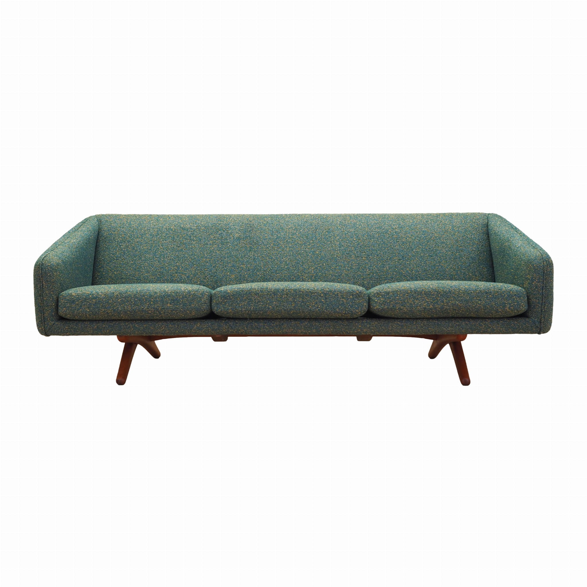 Modello ML-90 divano a 3 posti verde anni '60