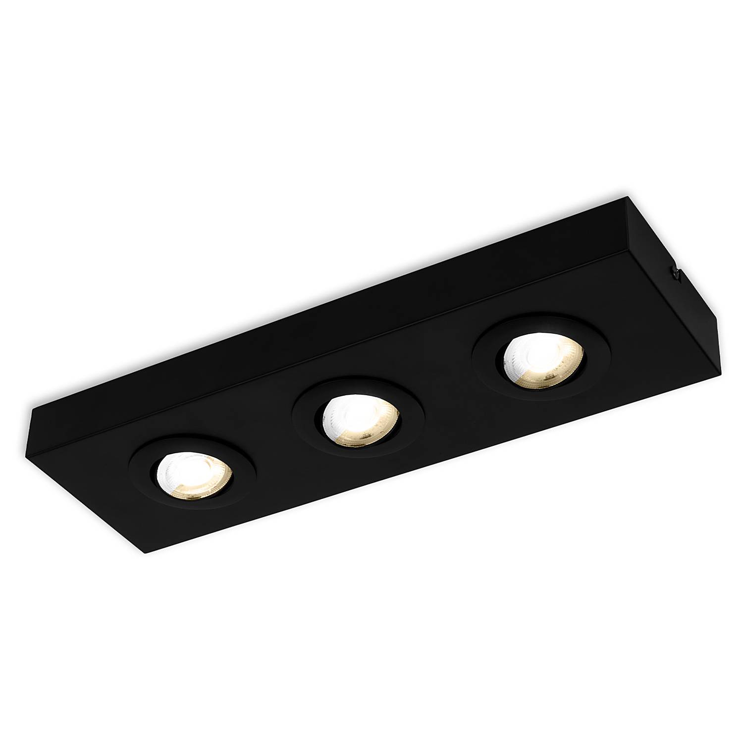 Morco LED-Deckenleuchte Aluminium Schwarz 3-flammig