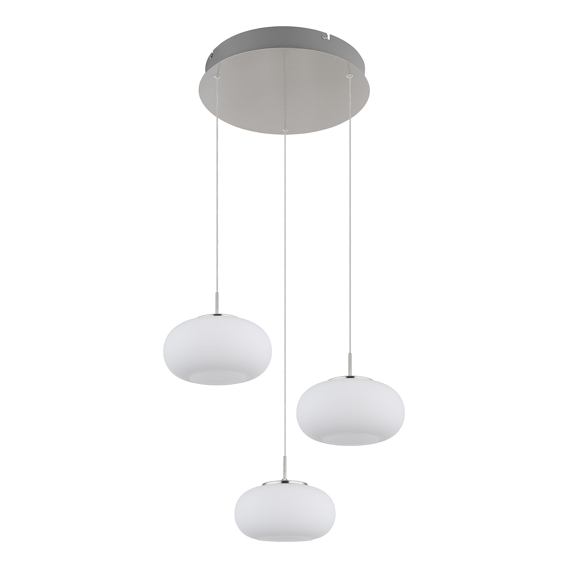 LED Pendant Light Quintara 3-Light Opal Glass Iron