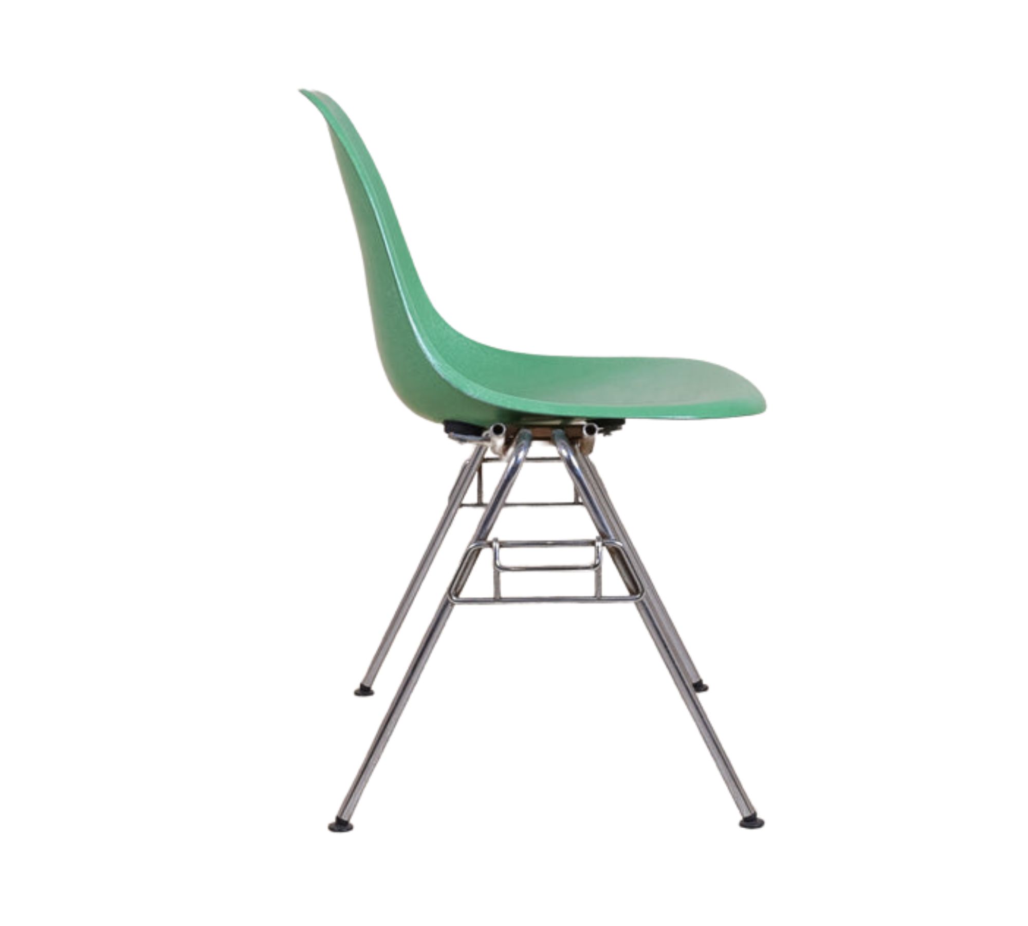 Eames Fiberglass Side Chair by Herman Miller Cadmium Green
