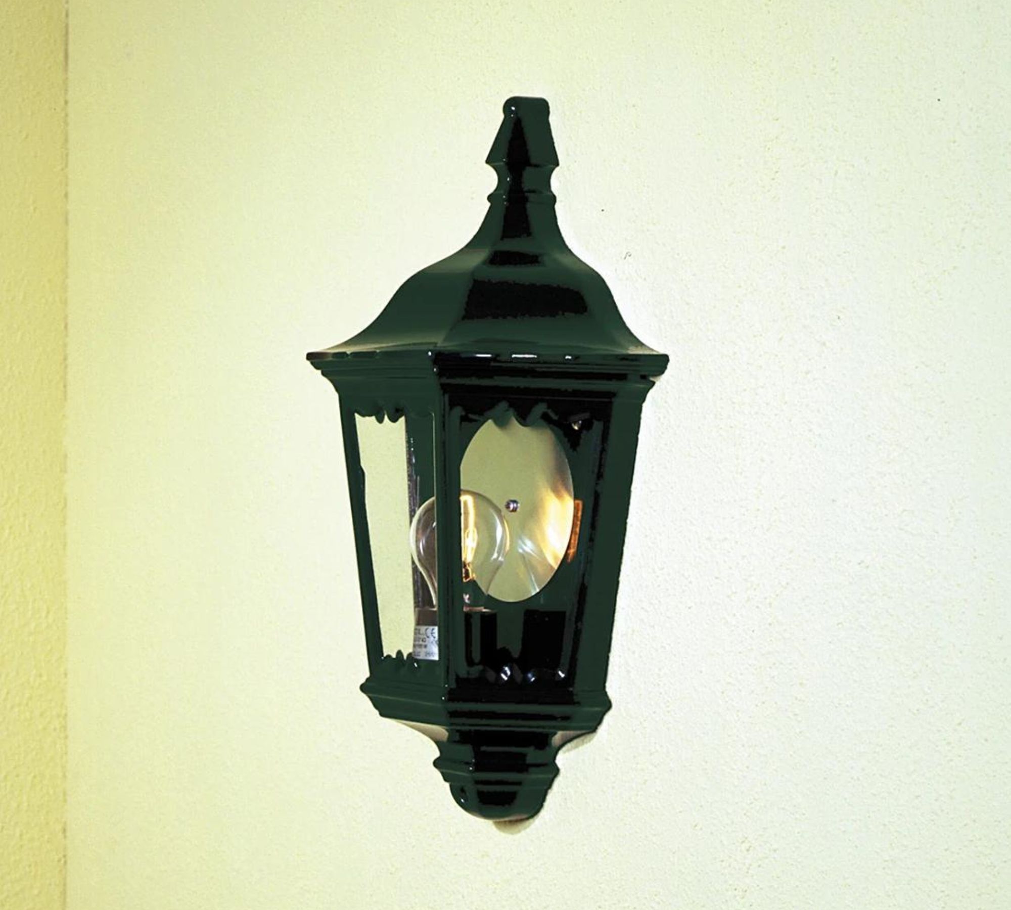 Wandlampe 1-flammig Glas Aluminium
