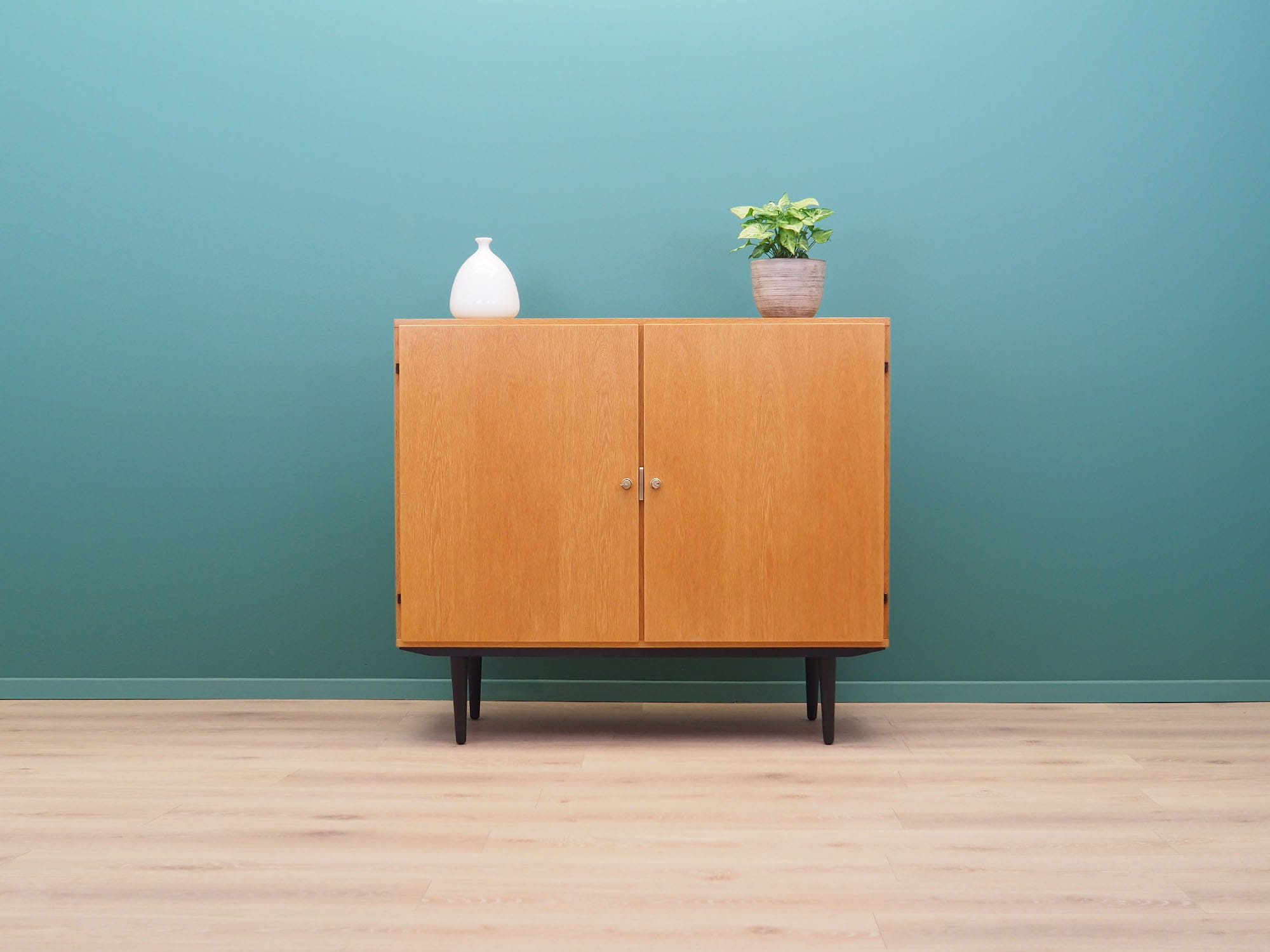 Vintage cabinet Ash wood Brown 1970s