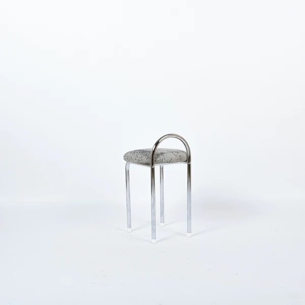 Eron Werzalit Hocker Metall Textil Grau