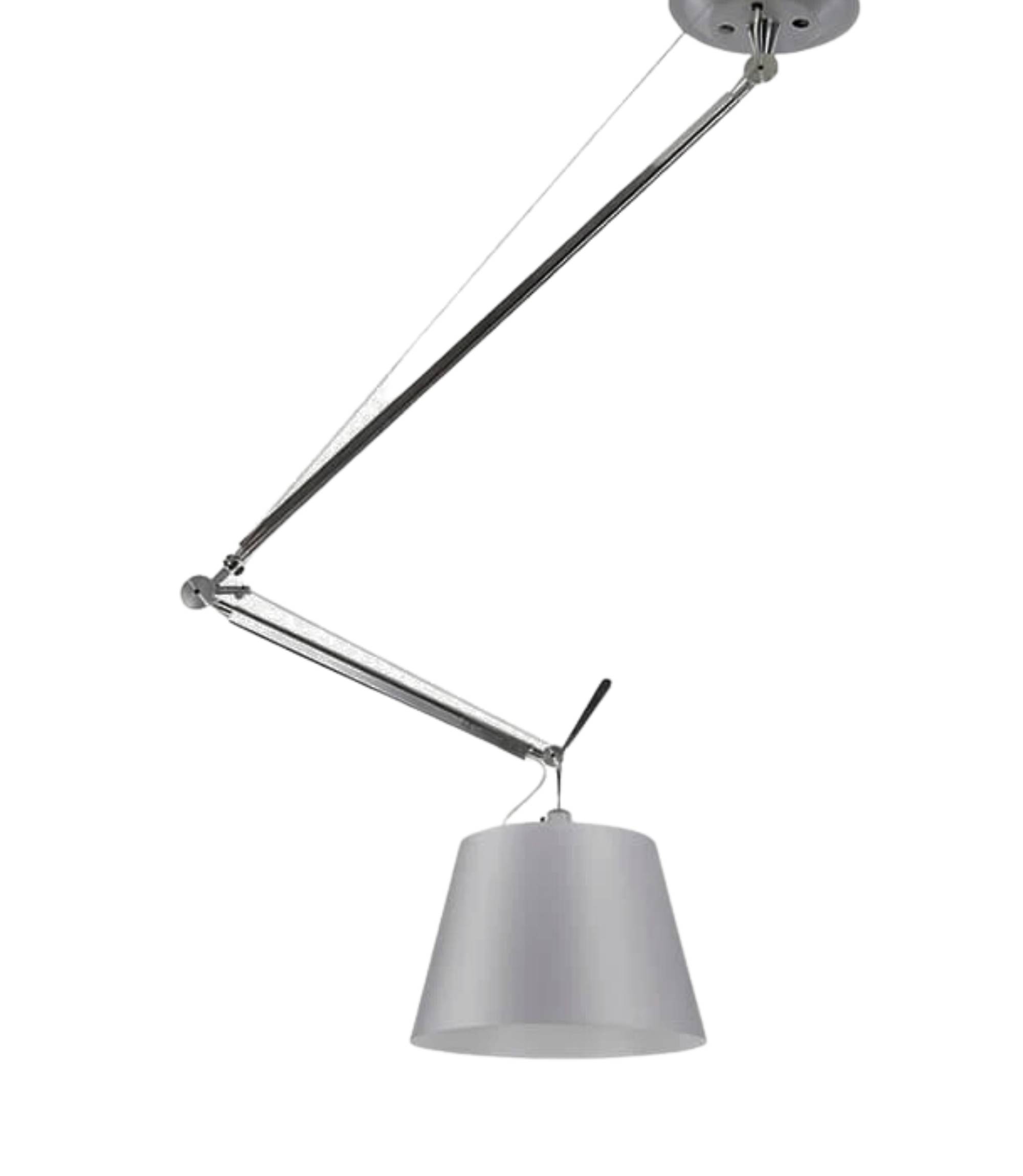 Tolomeo Decentrata Pendelleuchte Silber