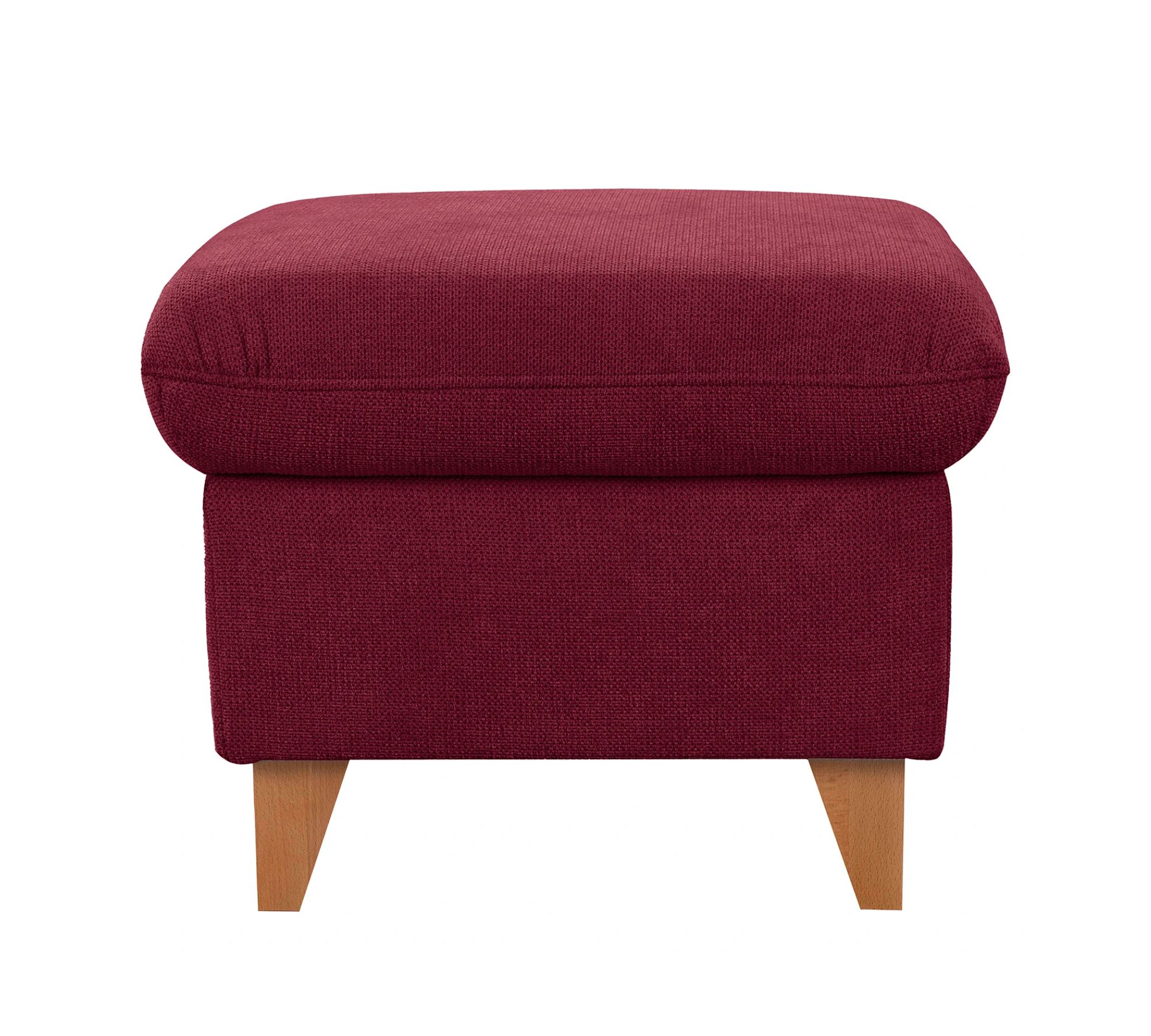 Polsterhocker Webstoff Beere