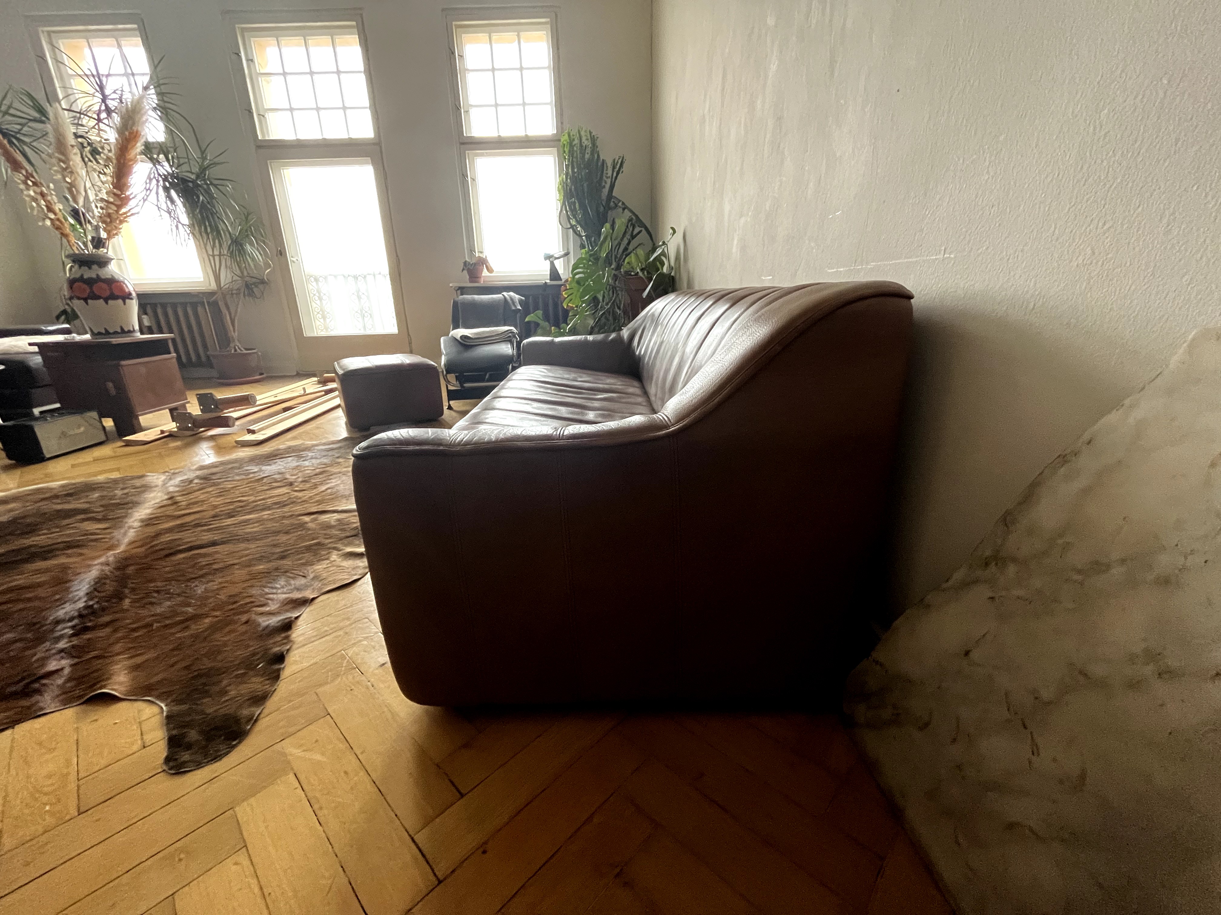 DS-44 Sofa 3-Sitzer & Hocker Leder Braun